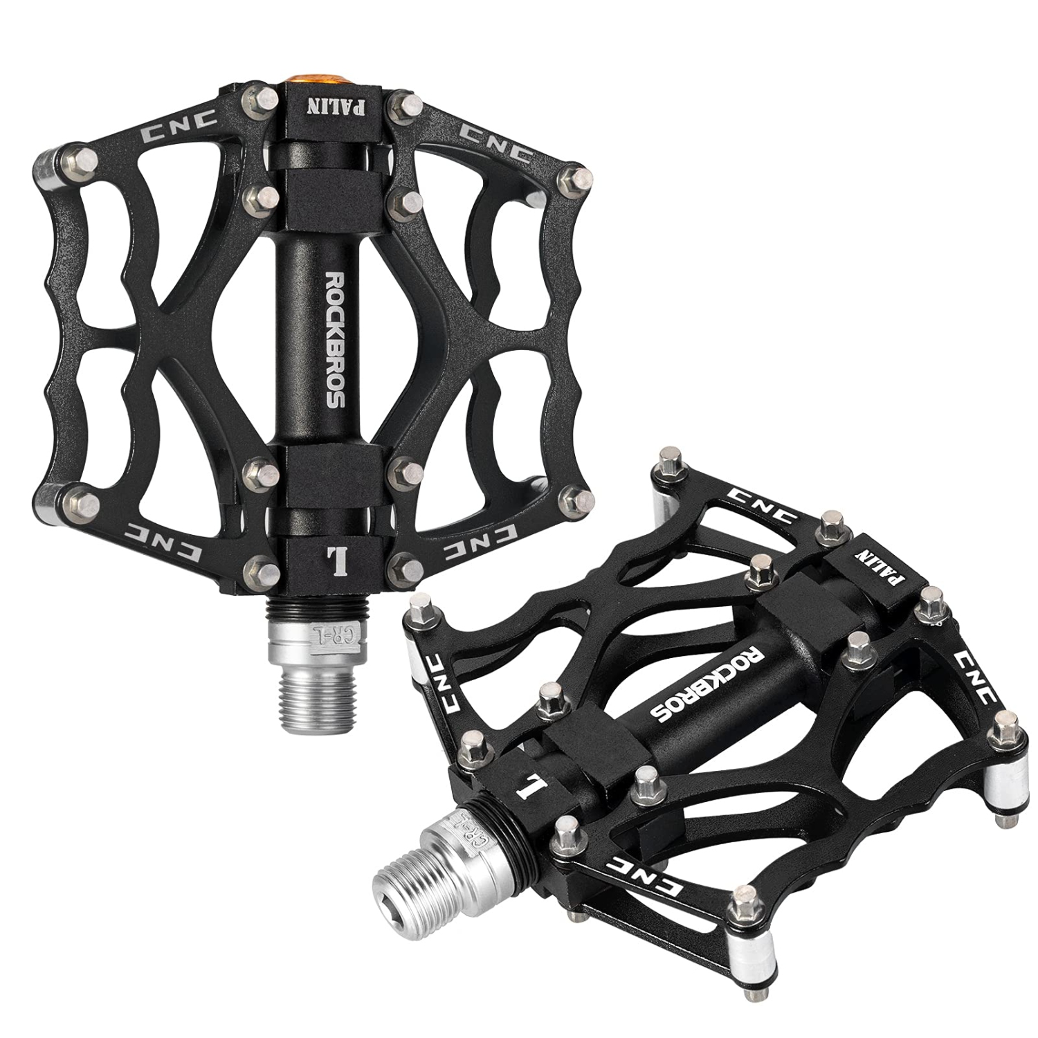 Mountain Bike Pedals Non-Slip MTB Pedals Durable Lightweight Aluminum Alloy Bicycle Pedals for Mountain Bikes Commuter Bike Leisure Bikes 9/16"