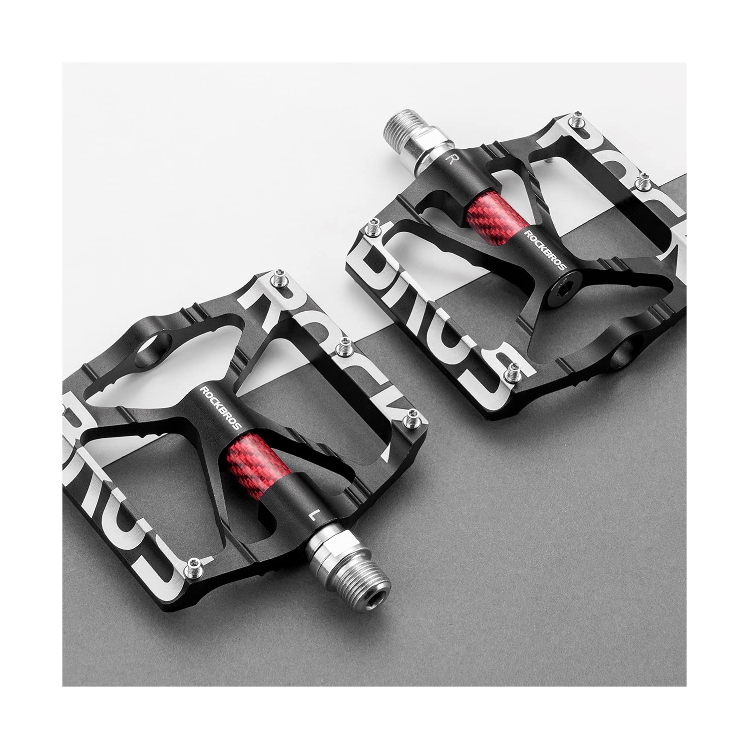 Mountain Bike Pedals MTB Pedals CNC Non-Slip Lightweight Aluminum Alloy Bicycle Pedals Sealed Bearings Bicycle Platform Pedals 9/16" BMX Road Bike