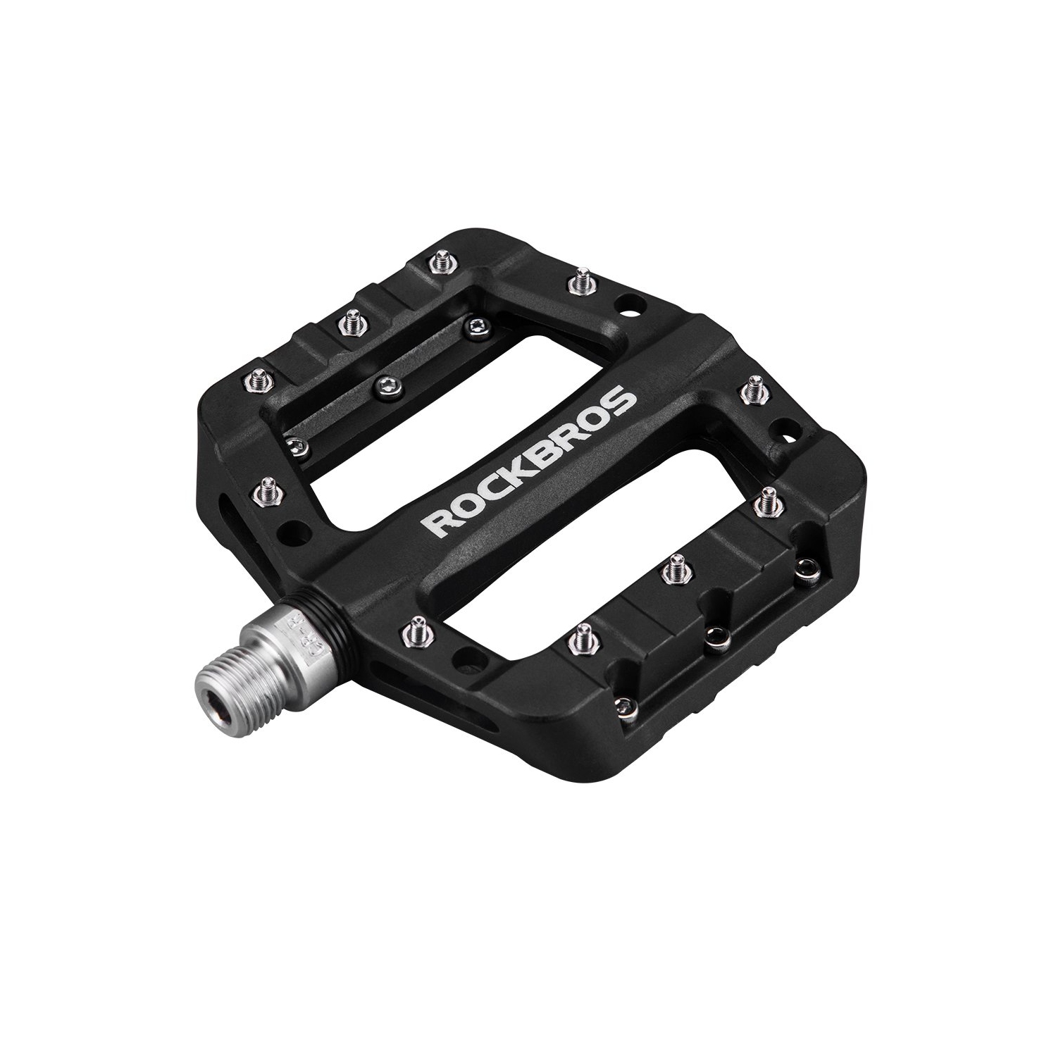 Lightweight Mountain Bike Pedals Nylon Fiber Bicycle Platform Pedals for Road MTB 9/16"