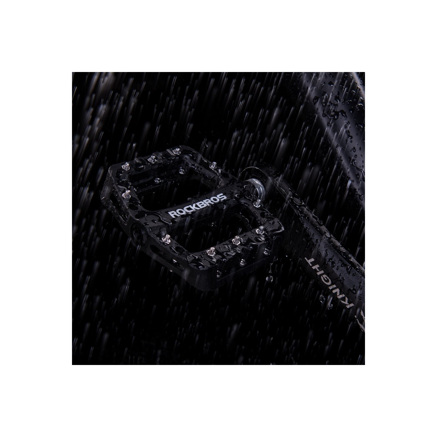 Lightweight Mountain Bike Pedals Nylon Fiber Bicycle Platform Pedals for Road MTB 9/16"