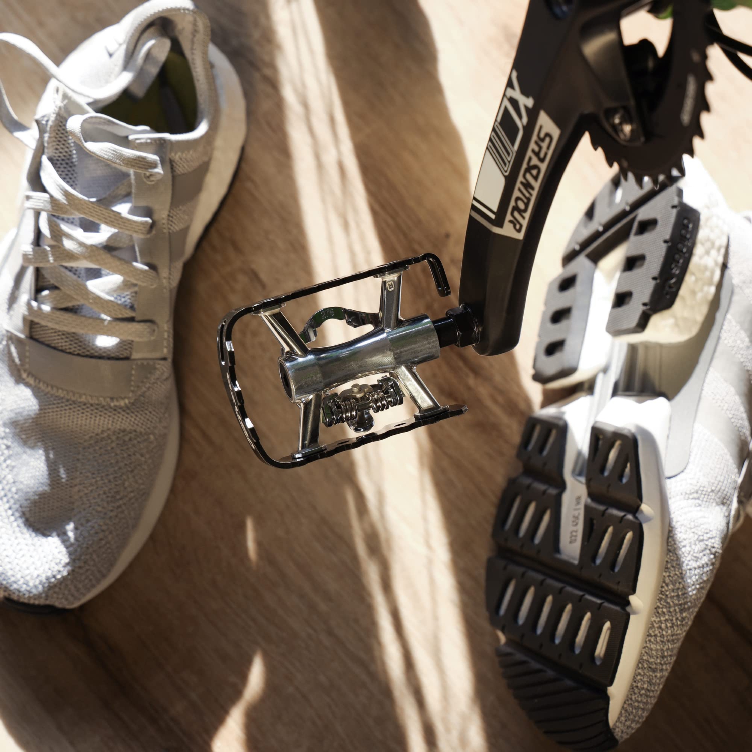 Multi-Use Compatible with Shimano SPD Mountain Bike Bicycle Sealed Clipless Pedals - Dual Platform Multi-Purpose - Great for Touring, Road, Trekking