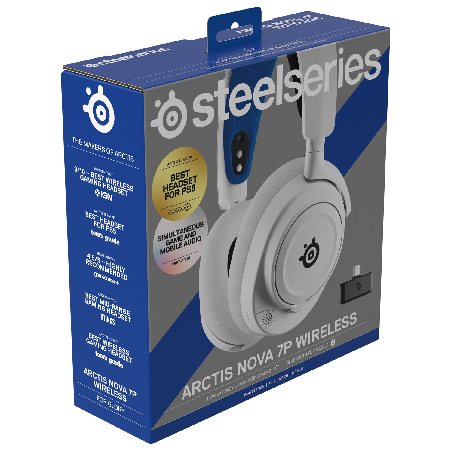 Steelseries Arctis Nova 7P Wireless Gaming Headset - White | Best 