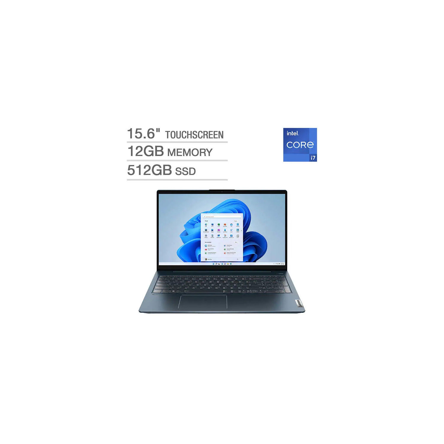 Lenovo IdeaPad 5 15.6" Touchscreen Laptop - 12th Gen Intel Core i7-1255U - 1080p - 512GB SSD - NEW SEALED