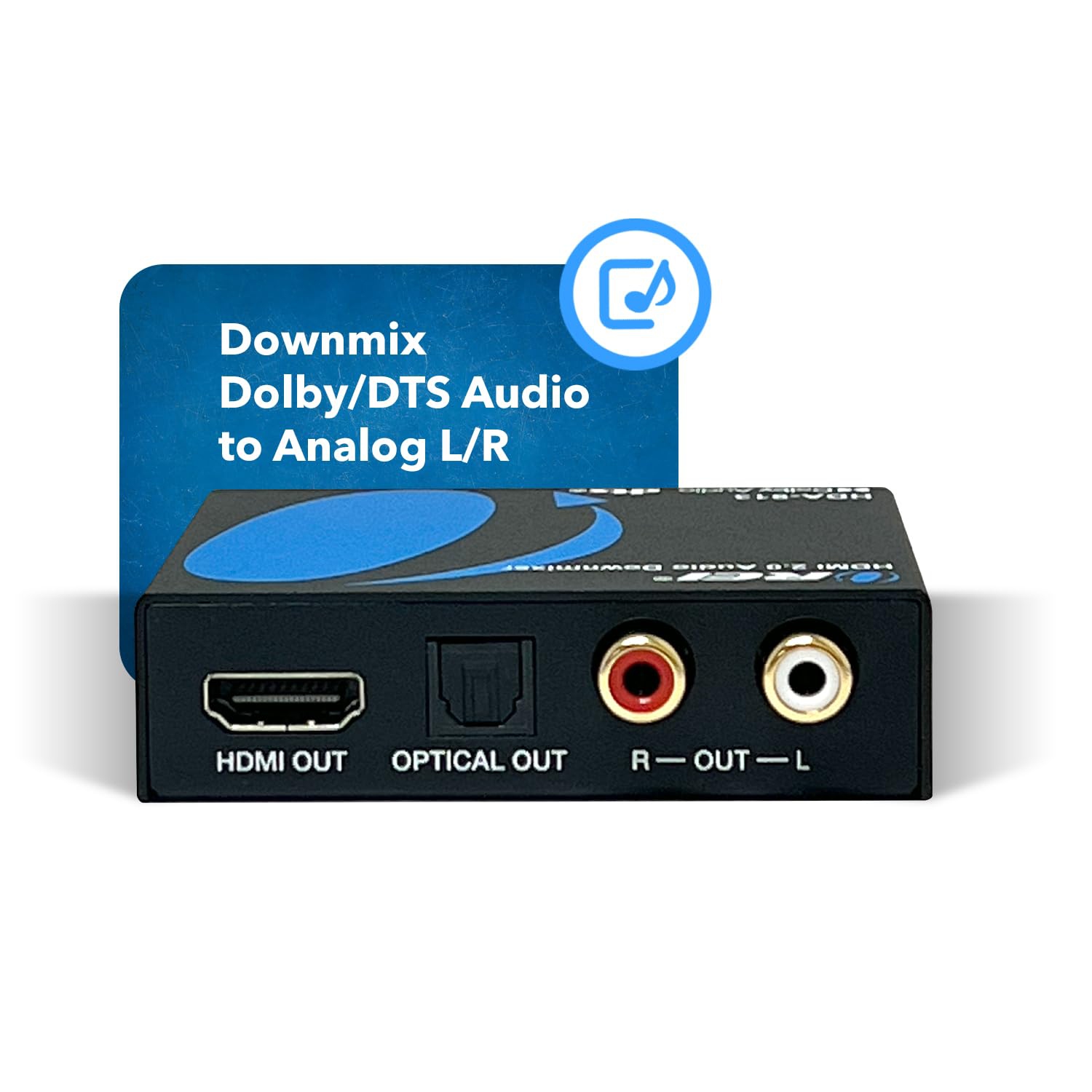 OREI HDMI 18Gbps Audio Extractor With Audio Downmix
