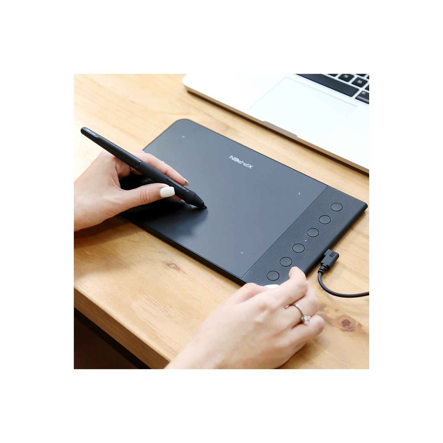 Tablette graphique Android G640S XPPen Star 6,5 x 4 po Accessoires pour ordinateur numérique avec 6 touches de raccourci compatible avec les