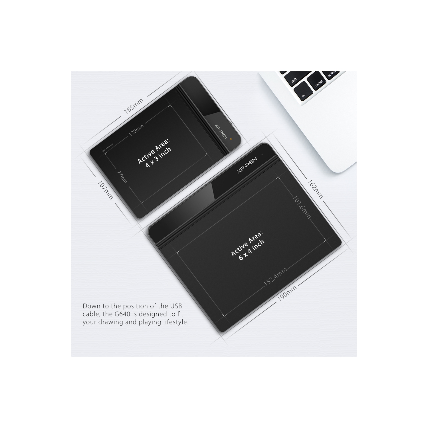 XPPen StarG640 6x4 pouces OSU! Tablette à dessin ultramince Carte graphique numérique tablette stylet sans pile (8192 niveaux pression du stylet）