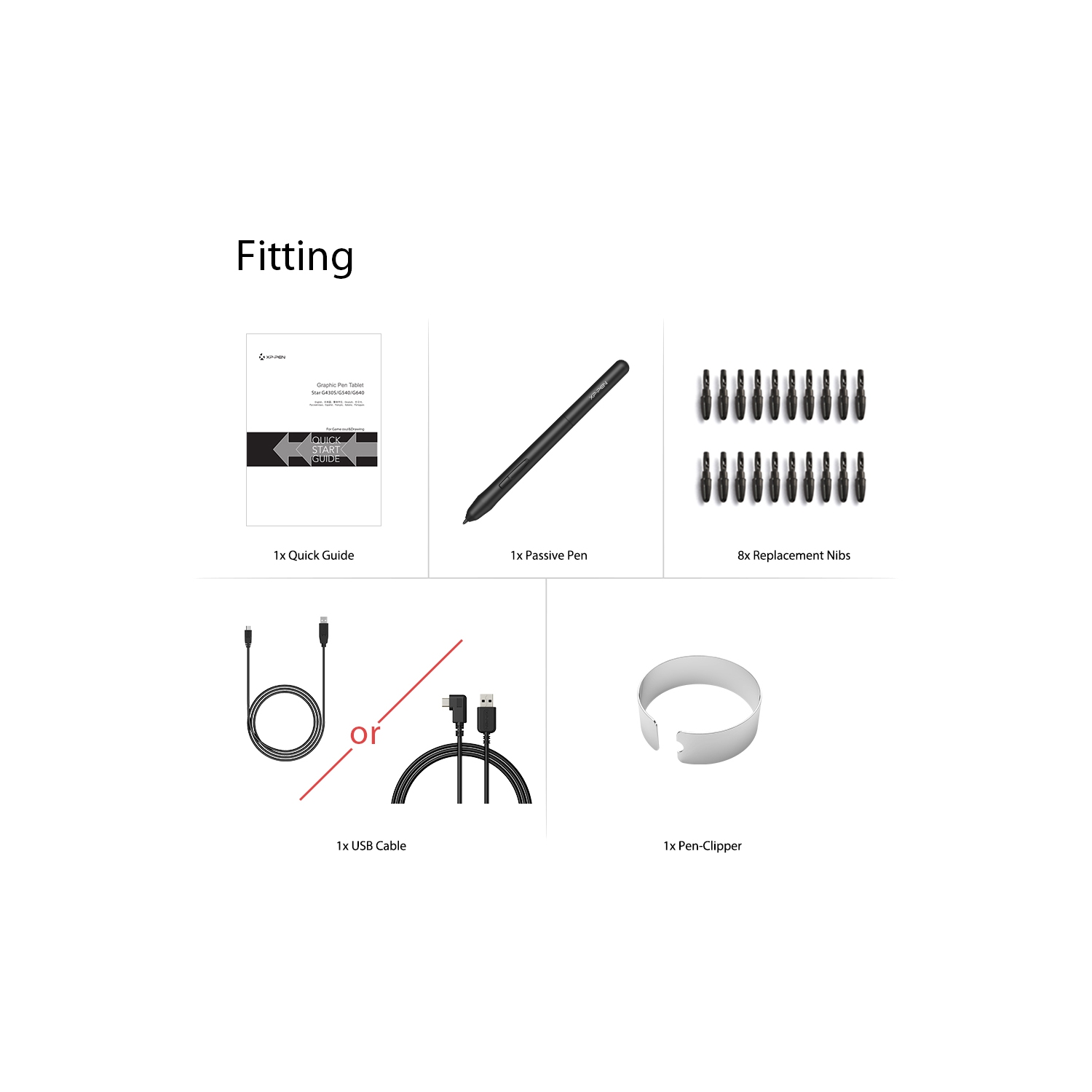 XPPen StarG640 6x4 pouces OSU! Tablette à dessin ultramince Carte graphique numérique tablette stylet sans pile (8192 niveaux pression du stylet）