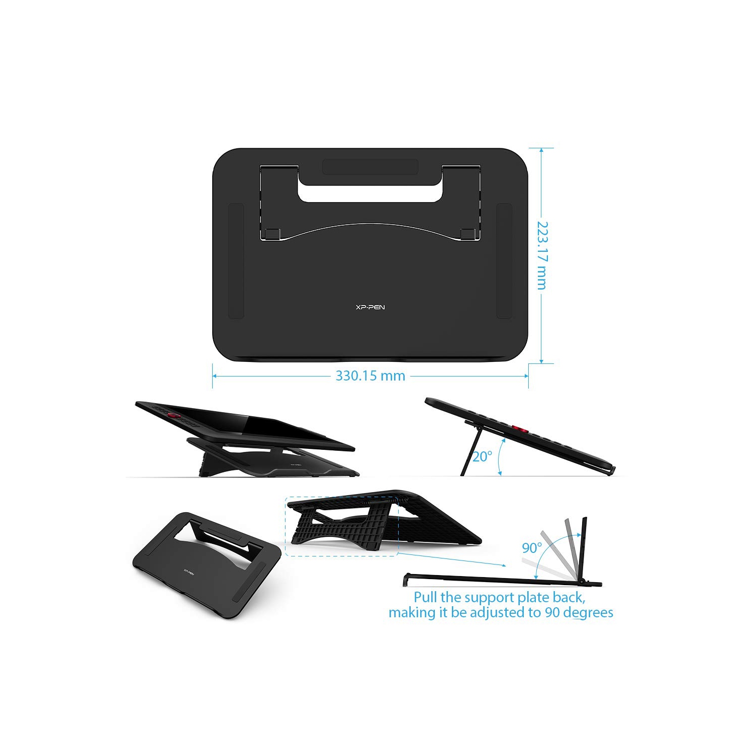 XPPen Artist 15,6 Pro 15,6 po écran graphique moniteur de dessin technologie entièrement laminé moniteur de dessin 8192 niveaux Stylet sans pile