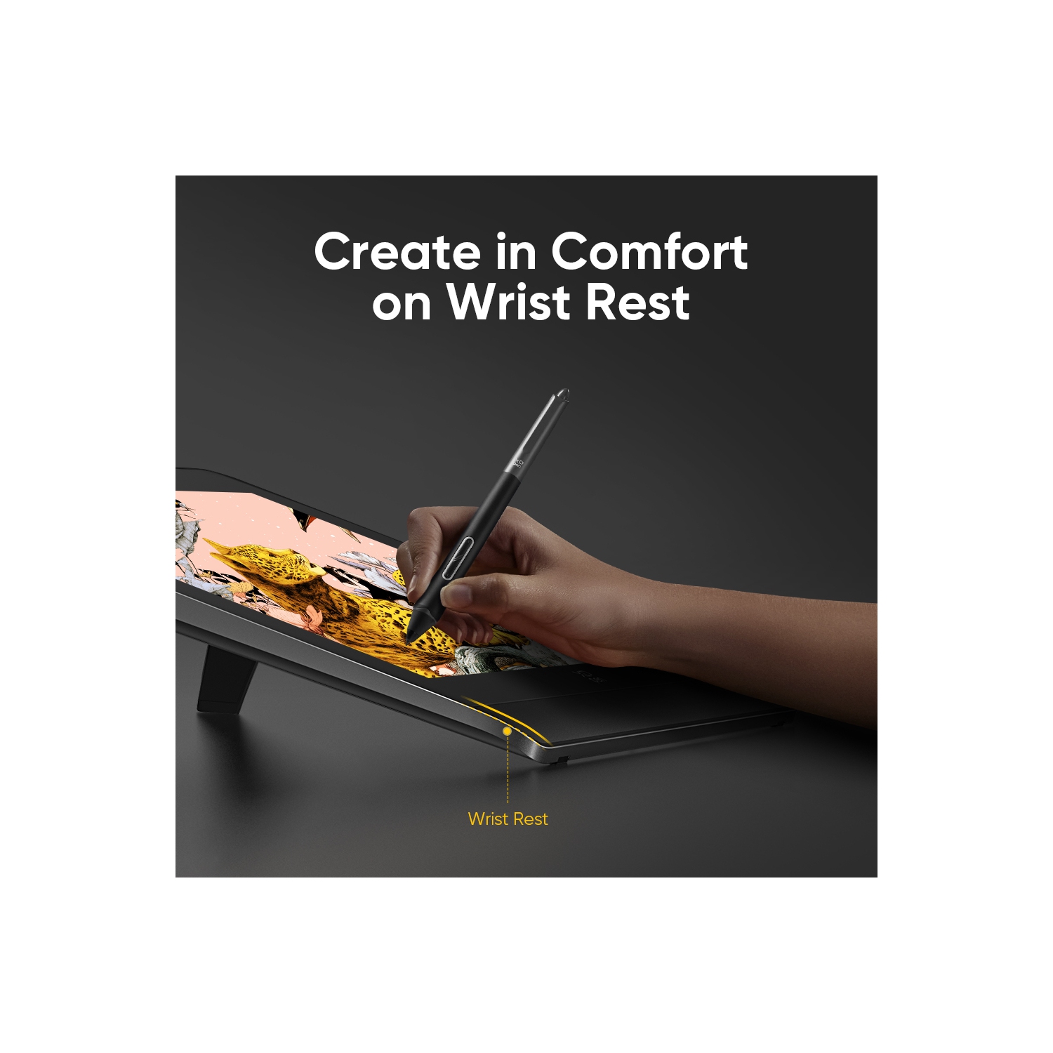 XPPen Artist Pro 16 Graphic Display 16'' High Resolution (2560x1600) Drawing Monitor with Advanced X3 Pro Smart Chip Stylus 16384 levels Pen Pressure