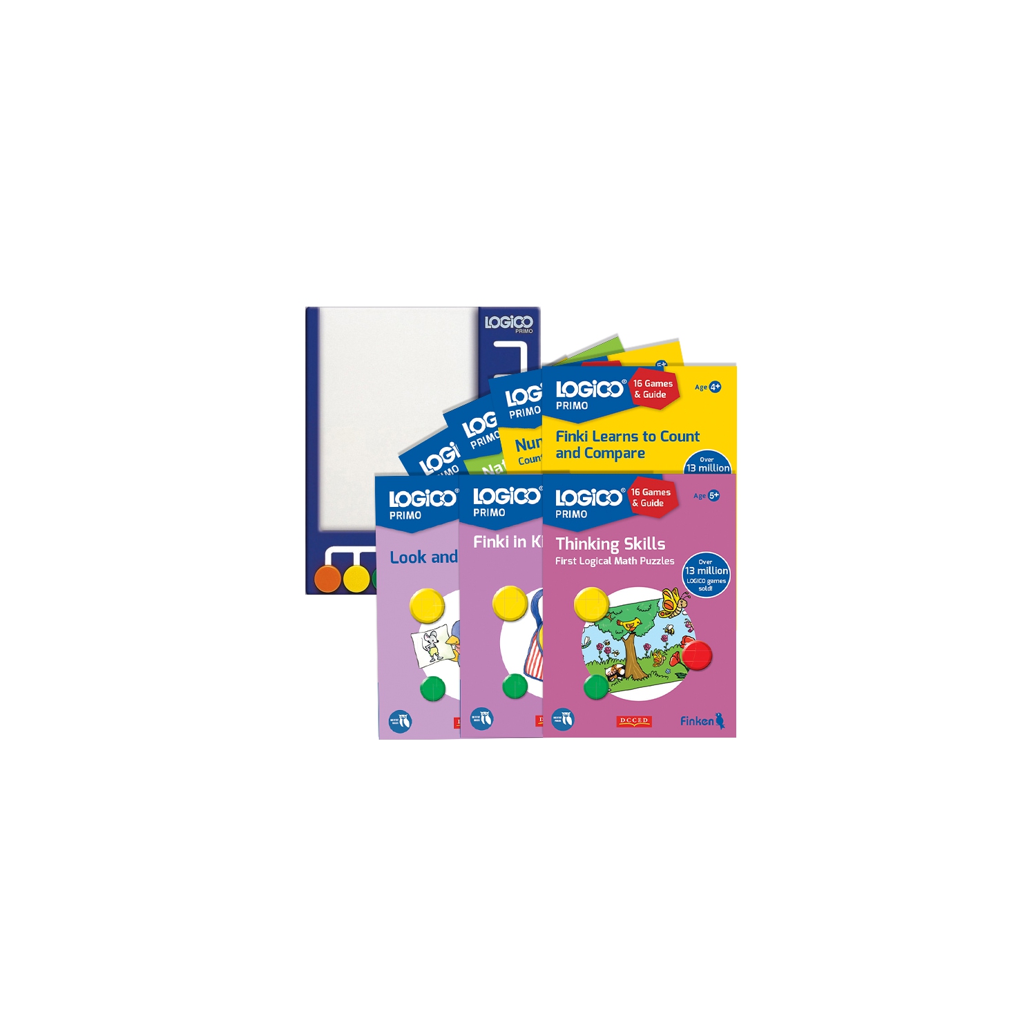 LOGICO The Learning Game - 7 Primo Games + Gameboard