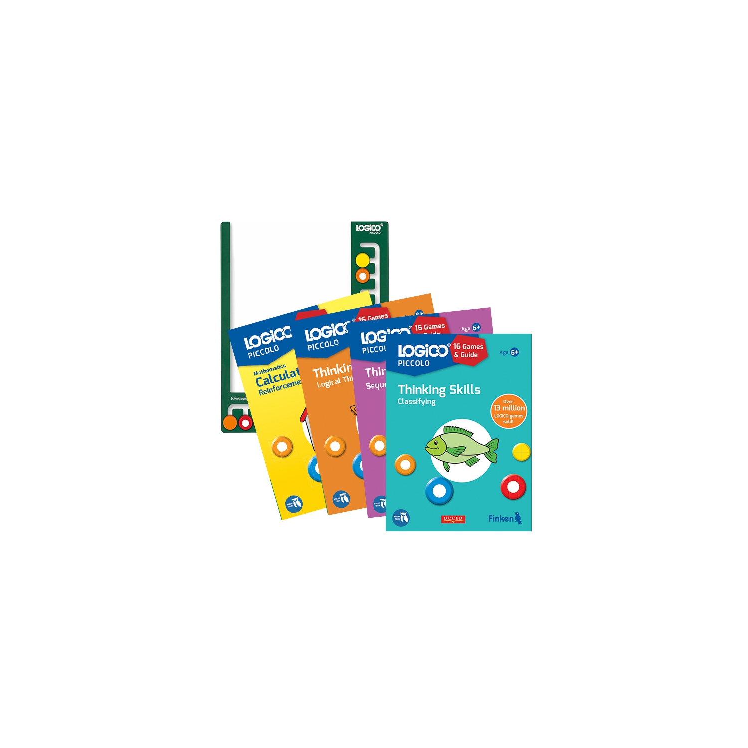 LOGICO The Learning Game - 4 Piccolo Games + Gameboard