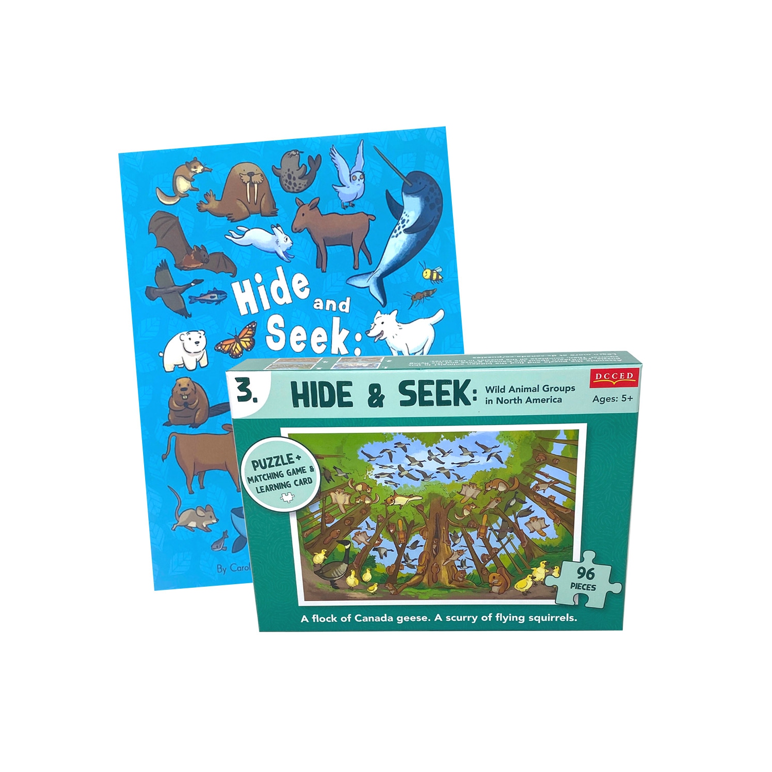Hide and Seek Book + Squirrel Puzzle