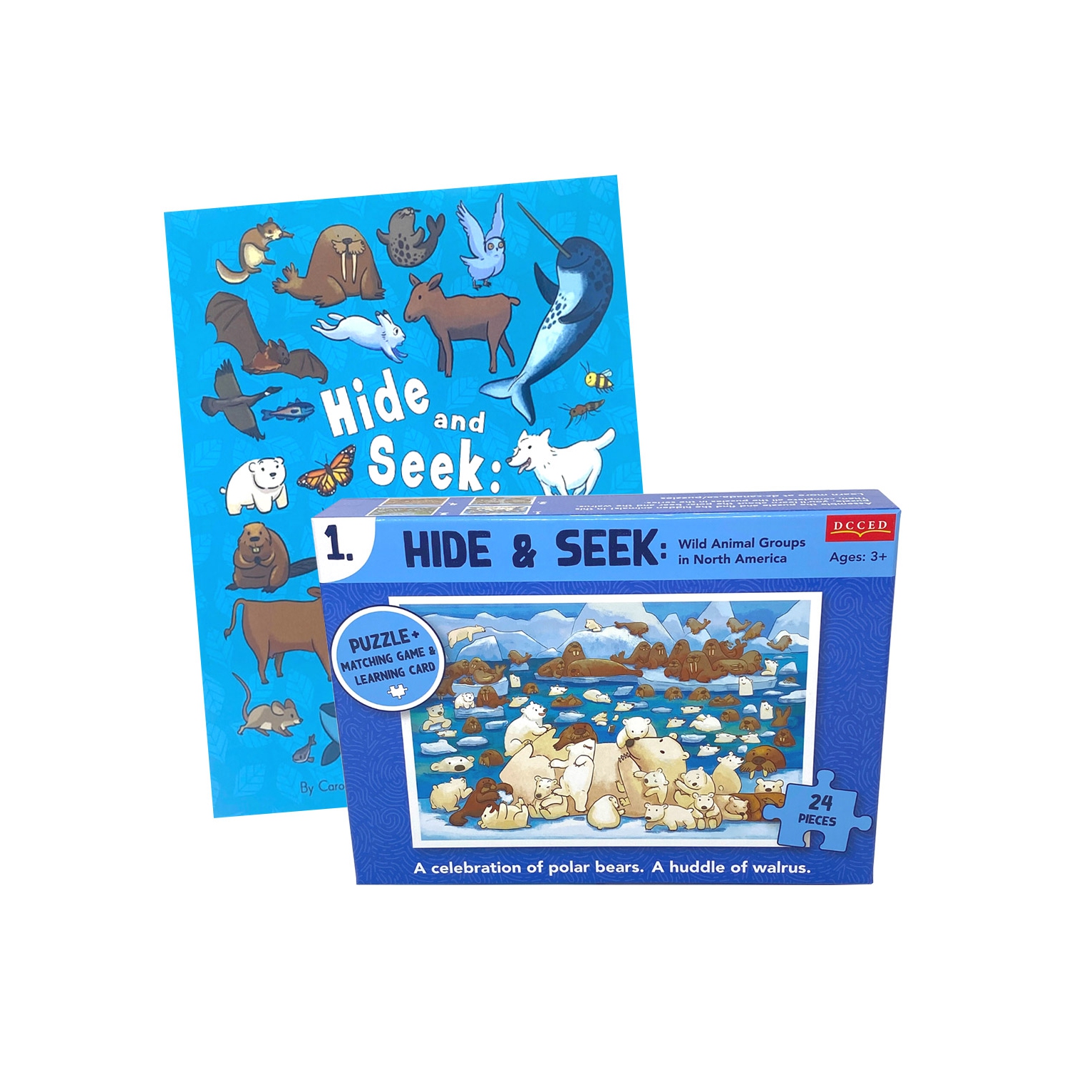 Livre Hide and Seek + Polar Bear Puzzle