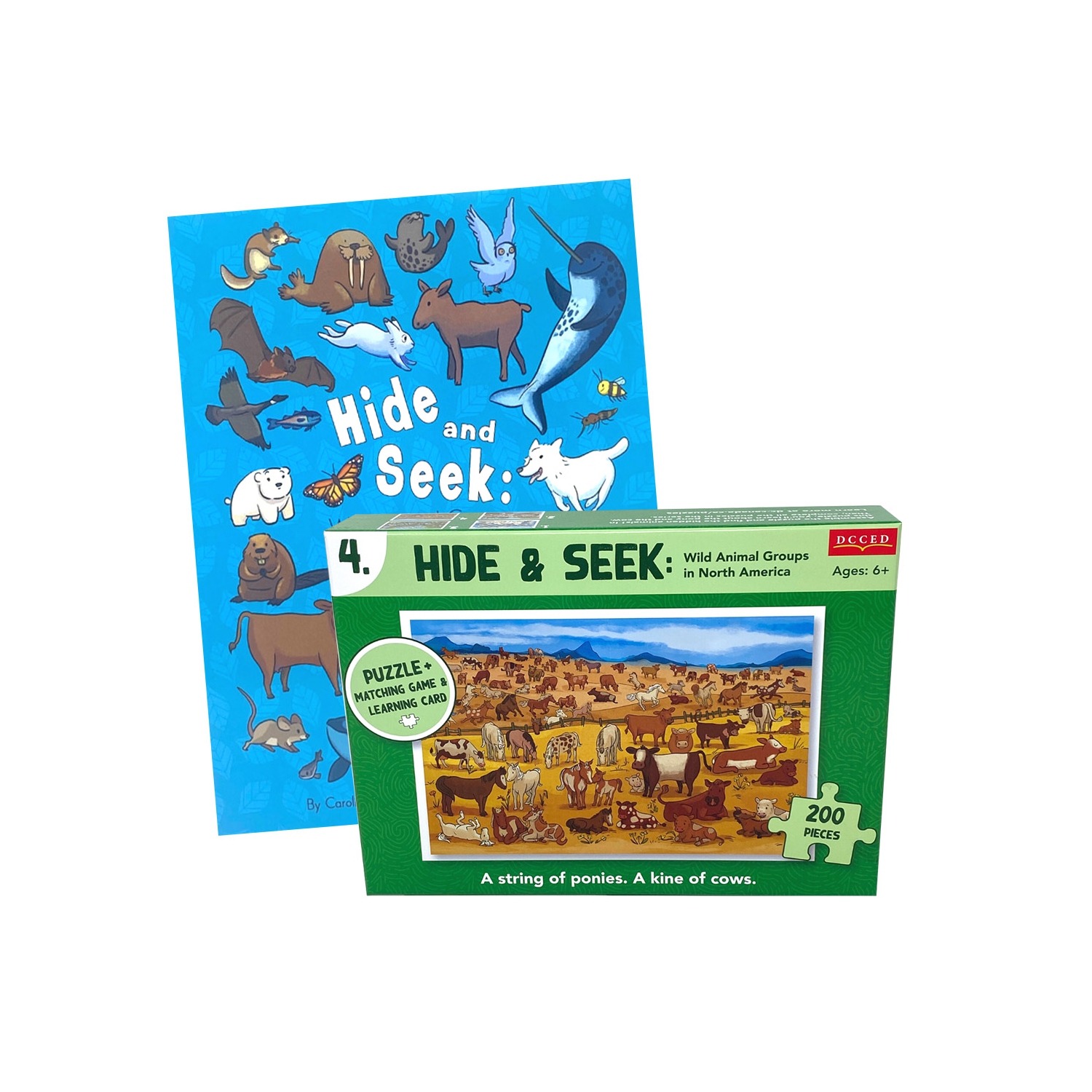 Hide and Seek Book + Cow Puzzle