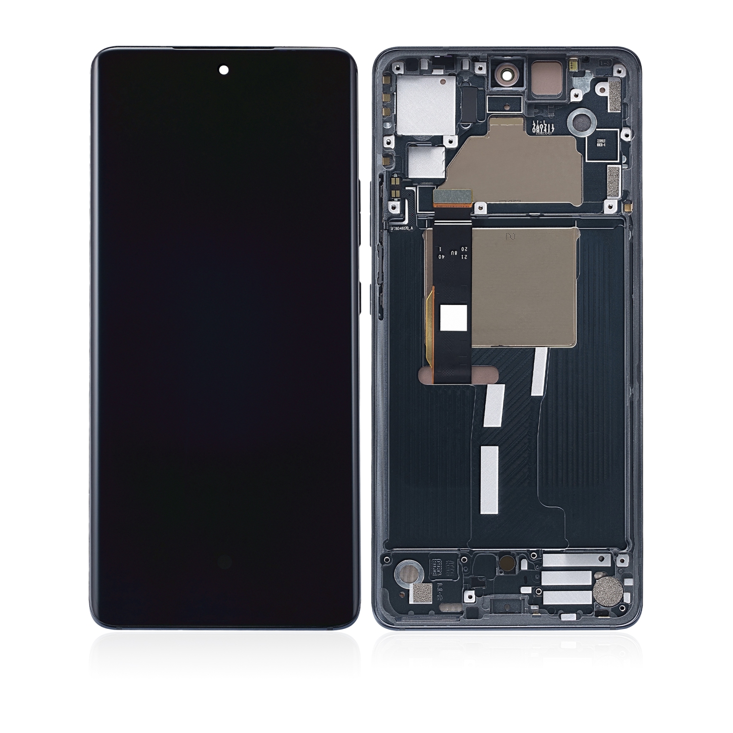 Refurbished (Excellent) - OLED Assembly With Frame Compatible With Motorola Edge 30 Fusion (2022) (Cosmic Grey)