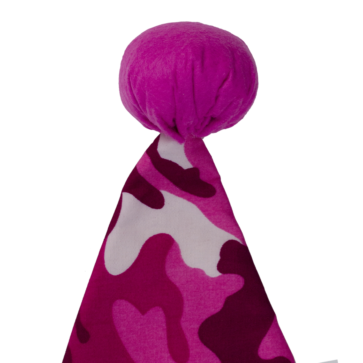 Chapeau de père Noël unisexe camouflage rose et blanc de 16 po pour adulte - taille unique