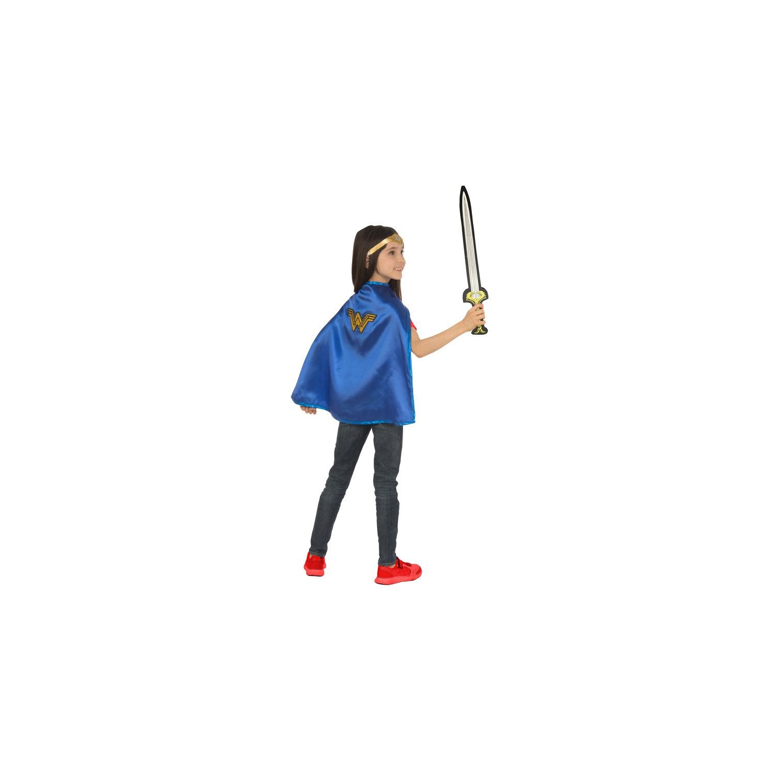 Girls Wonder Woman Halloween Cape and Sword Set - One Size
