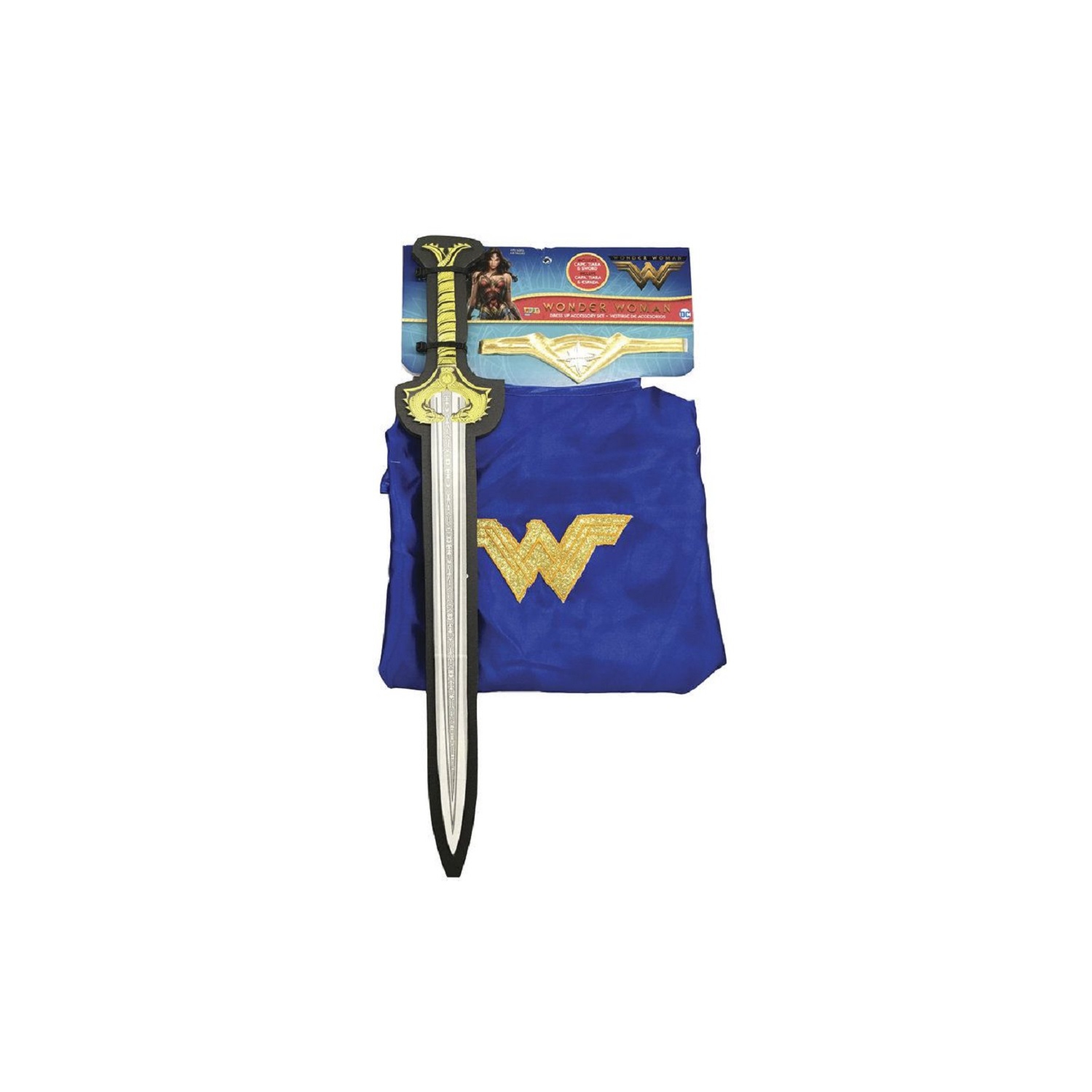Girls Wonder Woman Halloween Cape and Sword Set - One Size