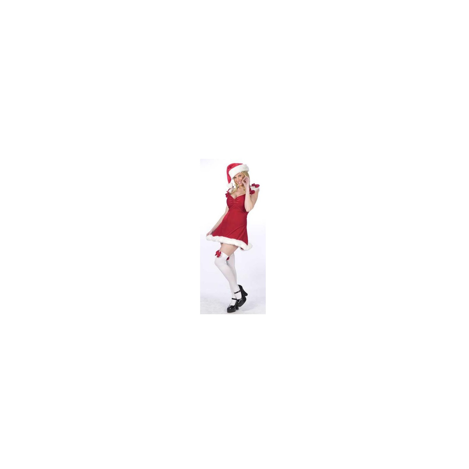 Sexy Red Elf Christmas Costume - Women's Size Small/Medium (2-8)