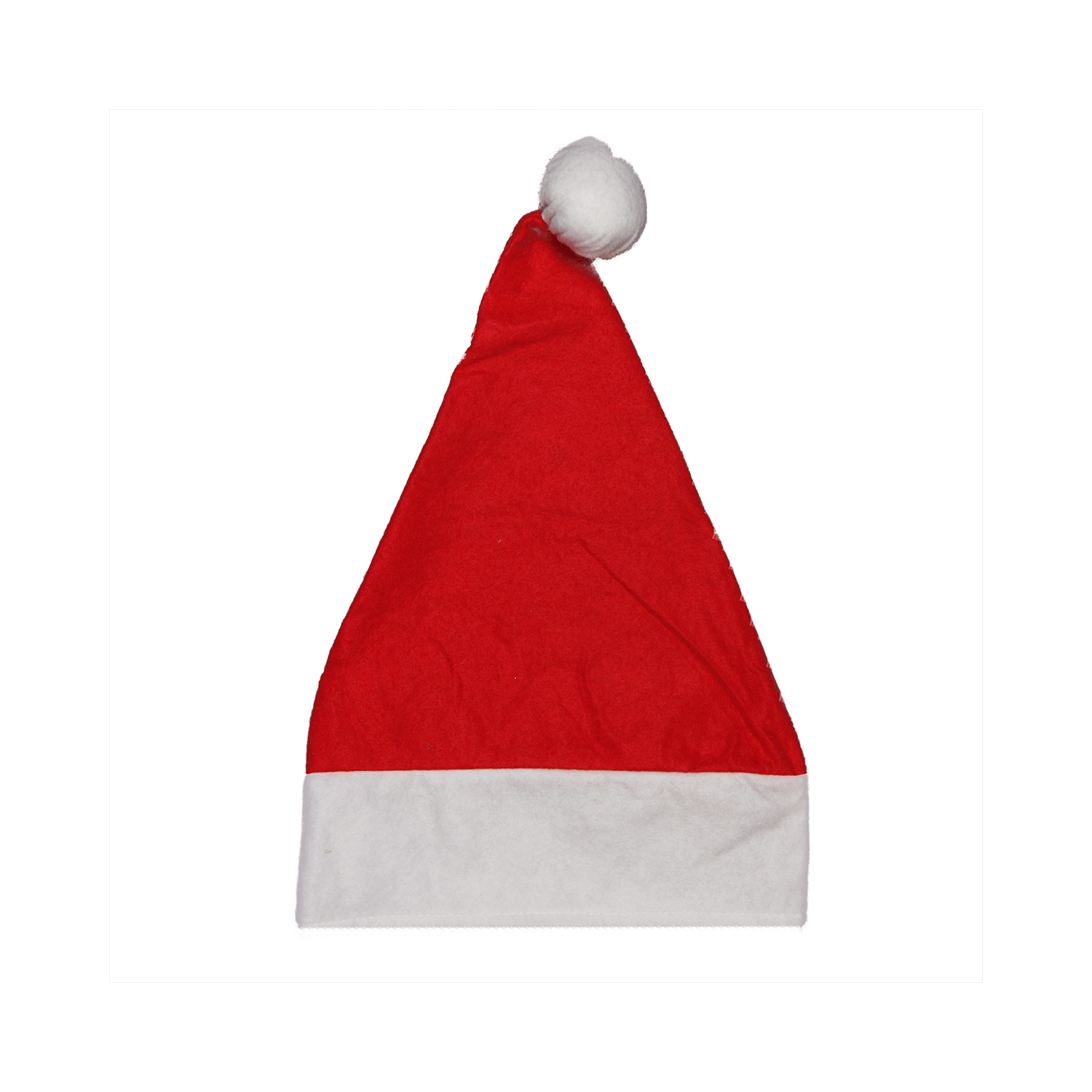 Chapeau de père Noël unisexe, rouge et blanc, 18 po, adulte - moyen