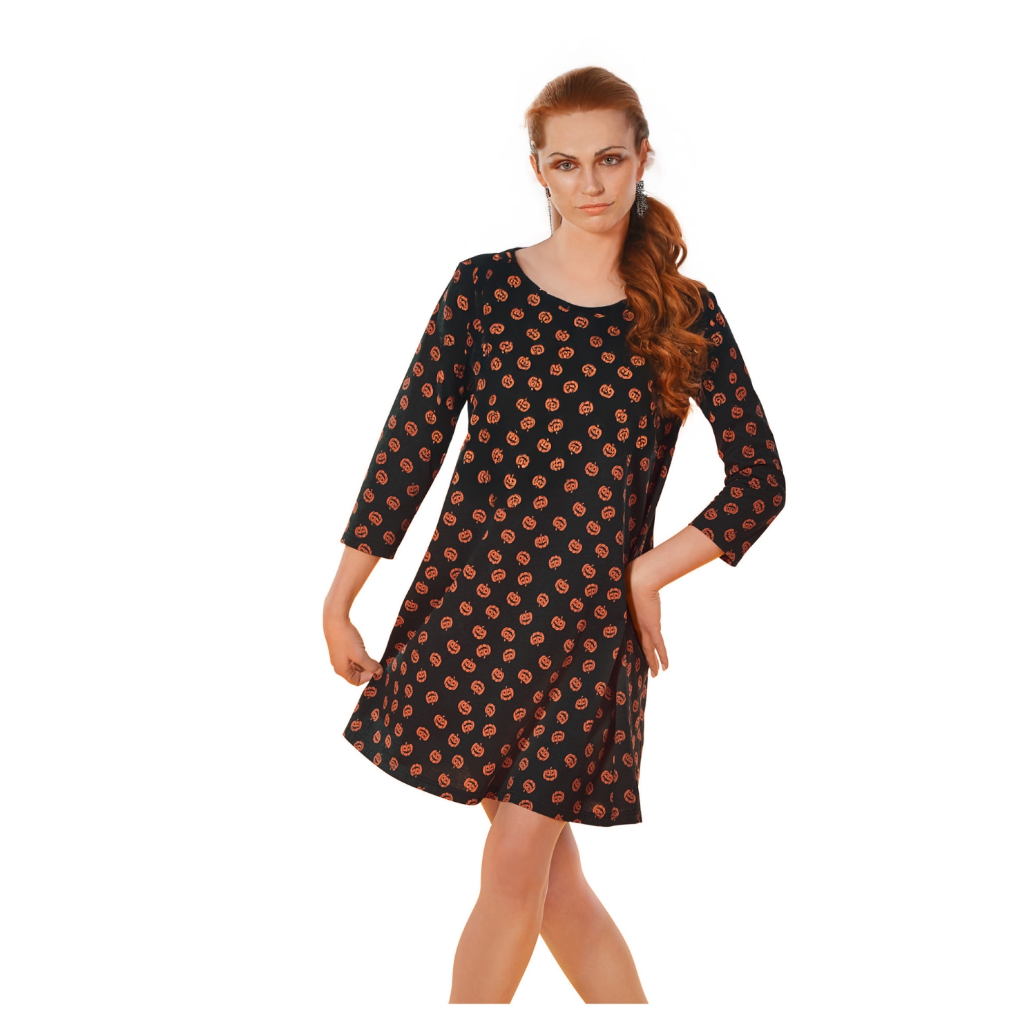 Costume d'Halloween pour adulte, citrouille pour femme - petit