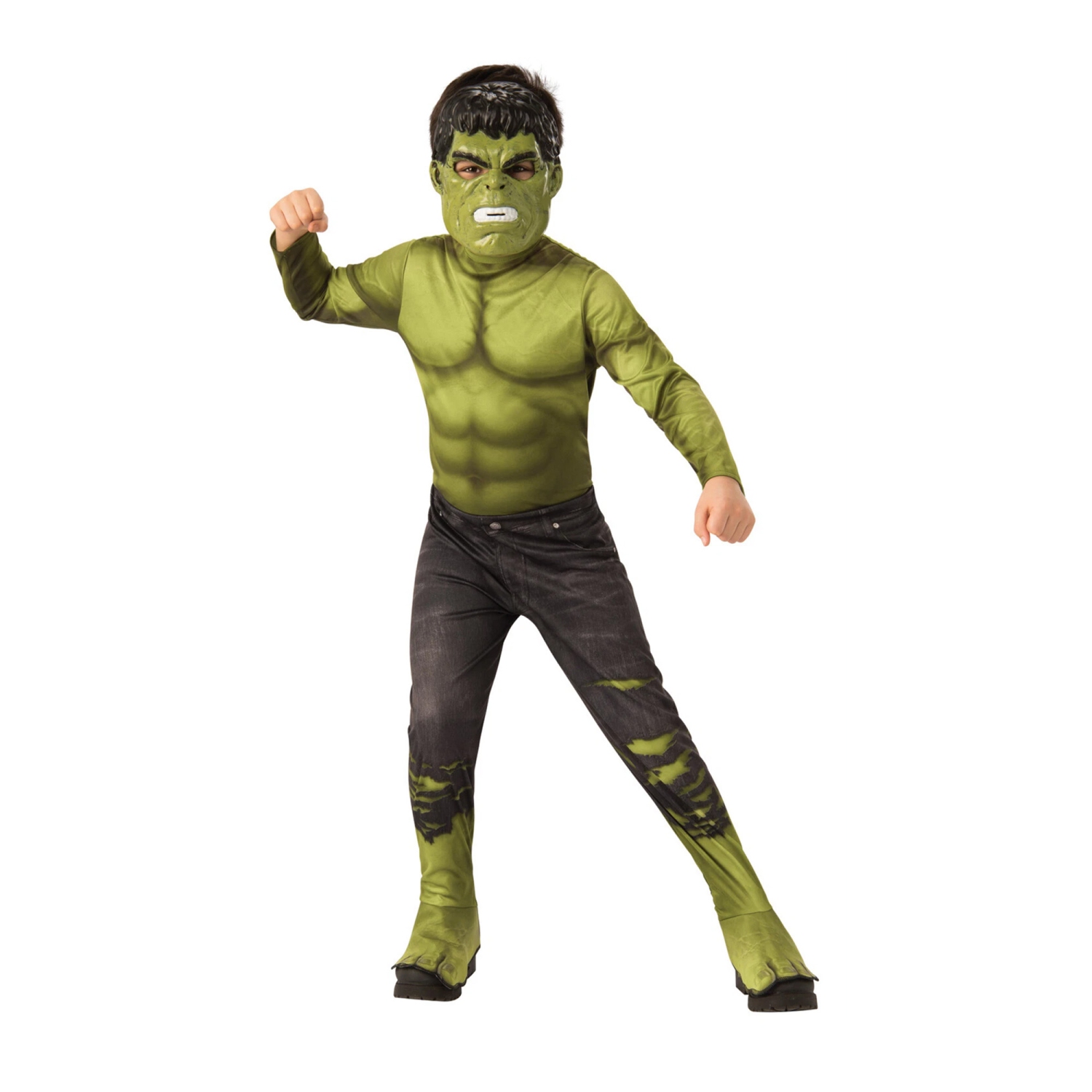 Costume d'Halloween Hulk Incredible – Chemise musclée pour garçon, grand, 10-12
