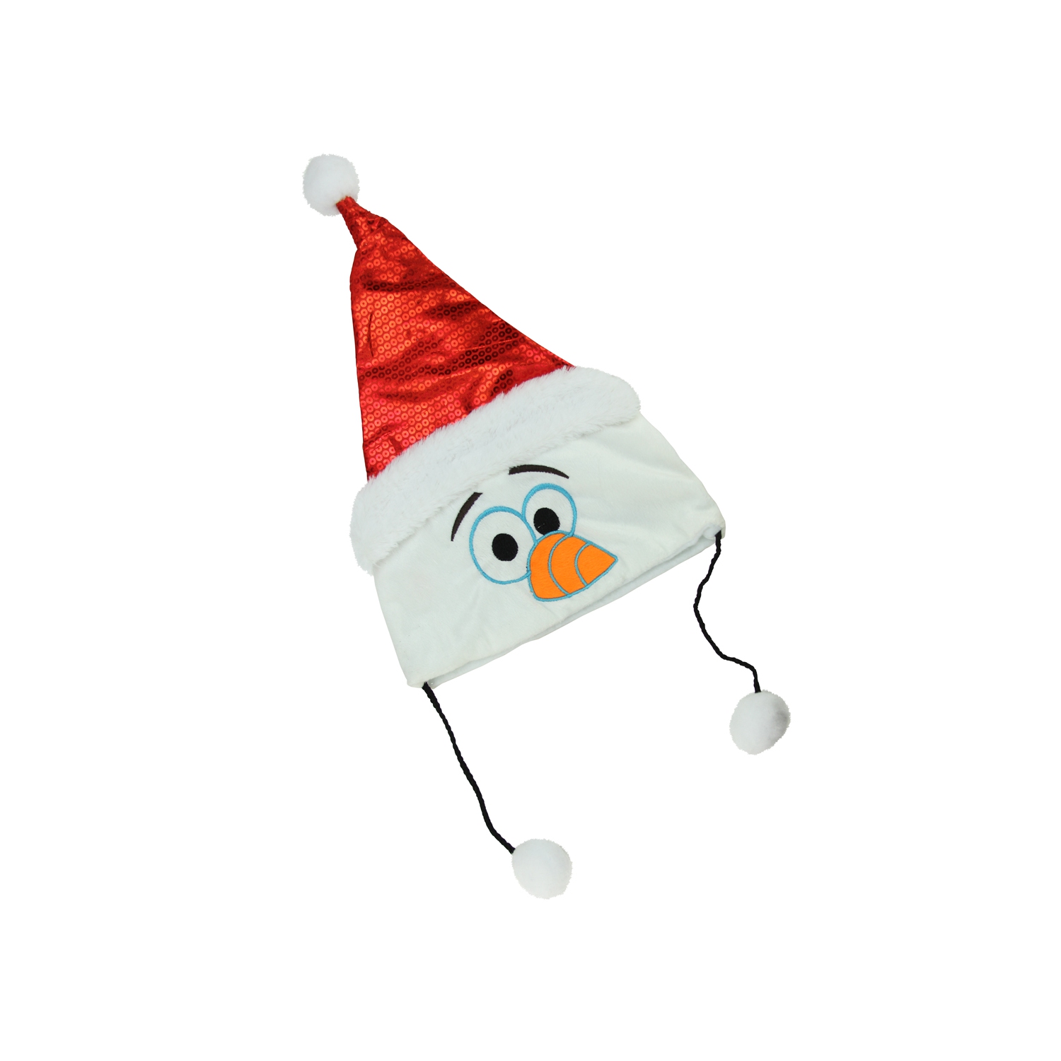 Costume de chapeau de Noël unisexe Olaf Père Noël, rouge et blanc, la Reine des neiges - moyen