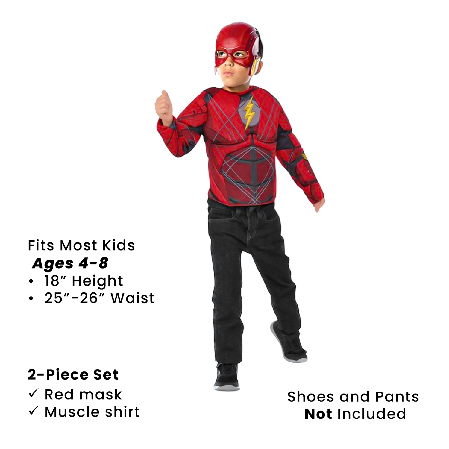 Costume d'Halloween pour garçons de Flash - 4-8 ans