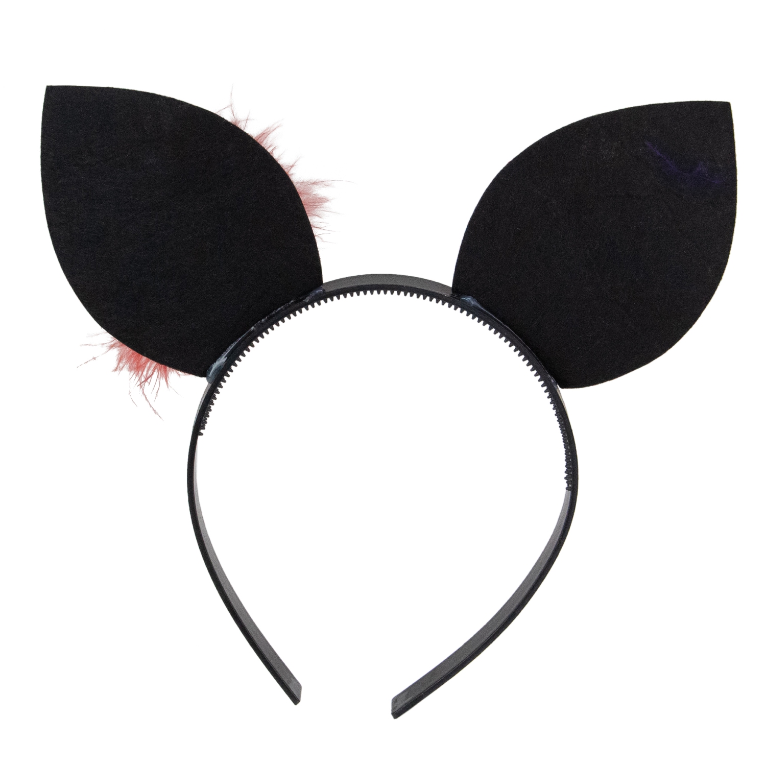 Costume de serre-tête d’Halloween, oreilles de souris, 8 po - Rouge et noir