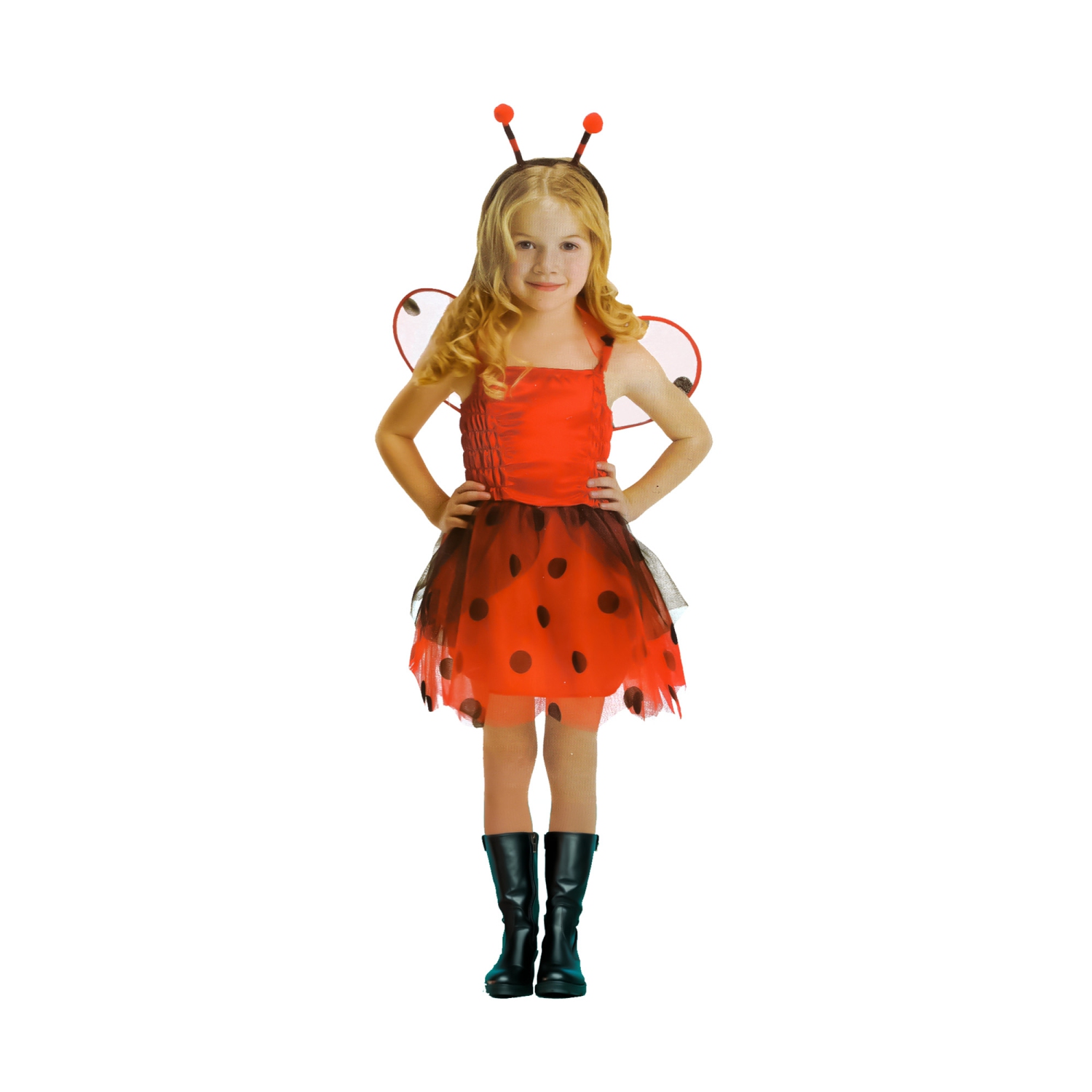 Costume d'Halloween coccinelle rouge et noir pour enfant - petit