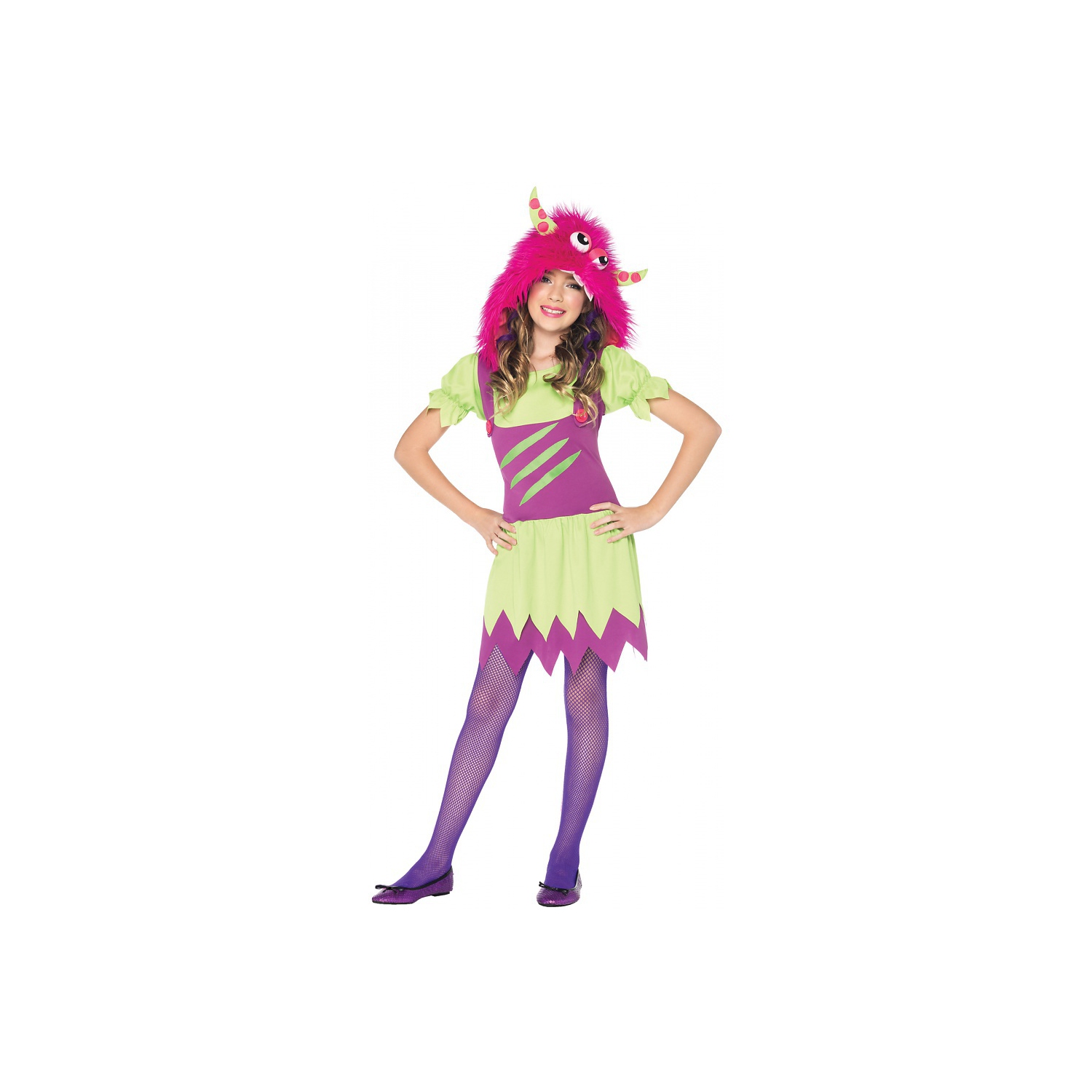 Girl's Fuzzy Wuzzy Wanda Halloween Costume - Large