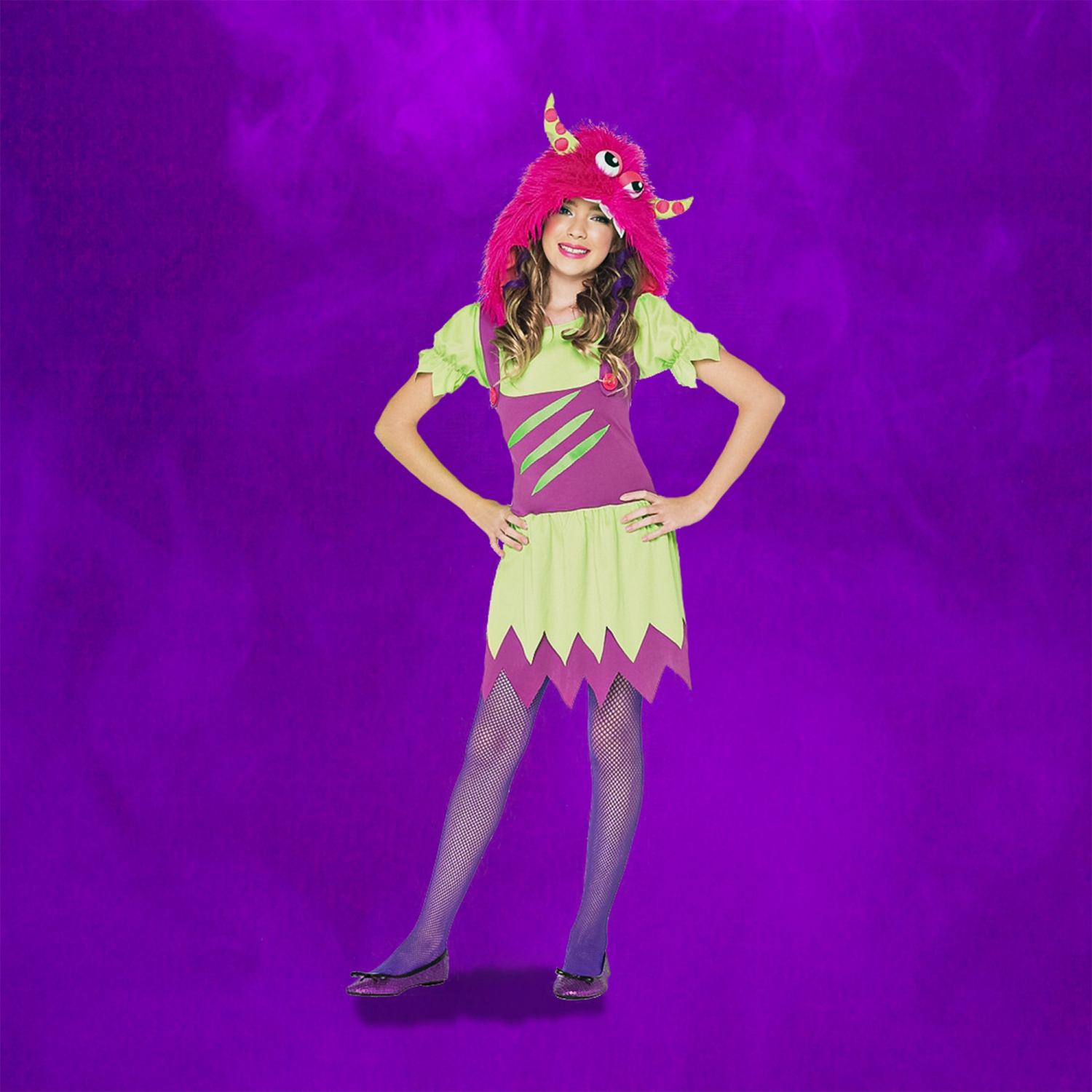 Girl's Fuzzy Wuzzy Wanda Halloween Costume - Large