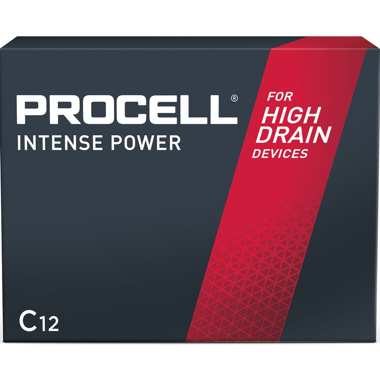Procell - Industrial Alkaline C Batteries, For Professional Use, 12 pack