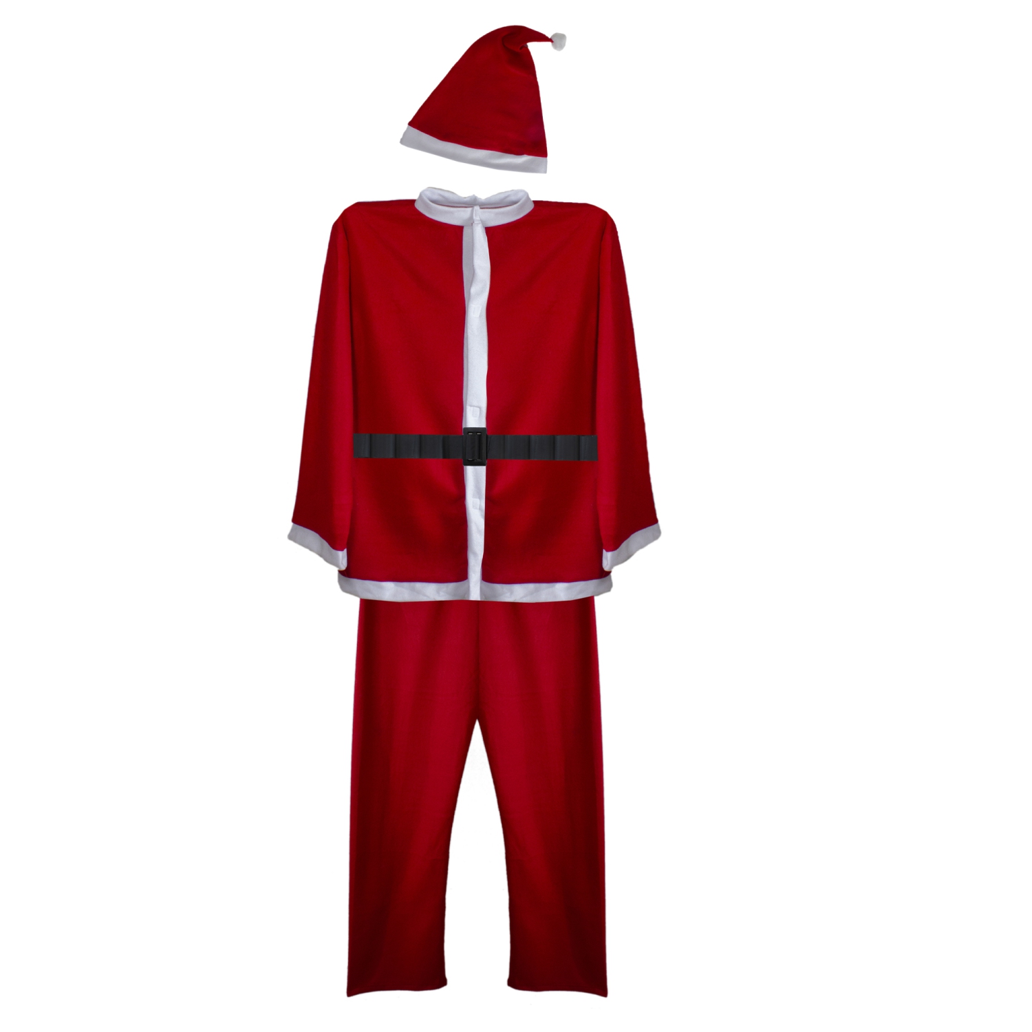 Costume de Noël de Noël pour hommes, père Noël rouge et blanc - taille plus