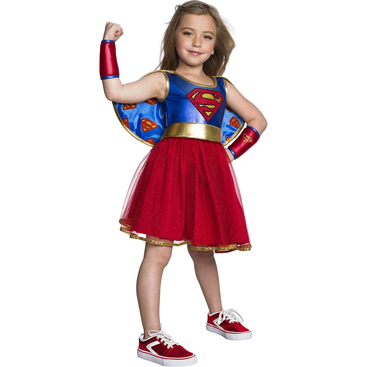 Blue and Red DCC Supergirl Tutu Dress Halloween Costume Girls 10-12 Size L