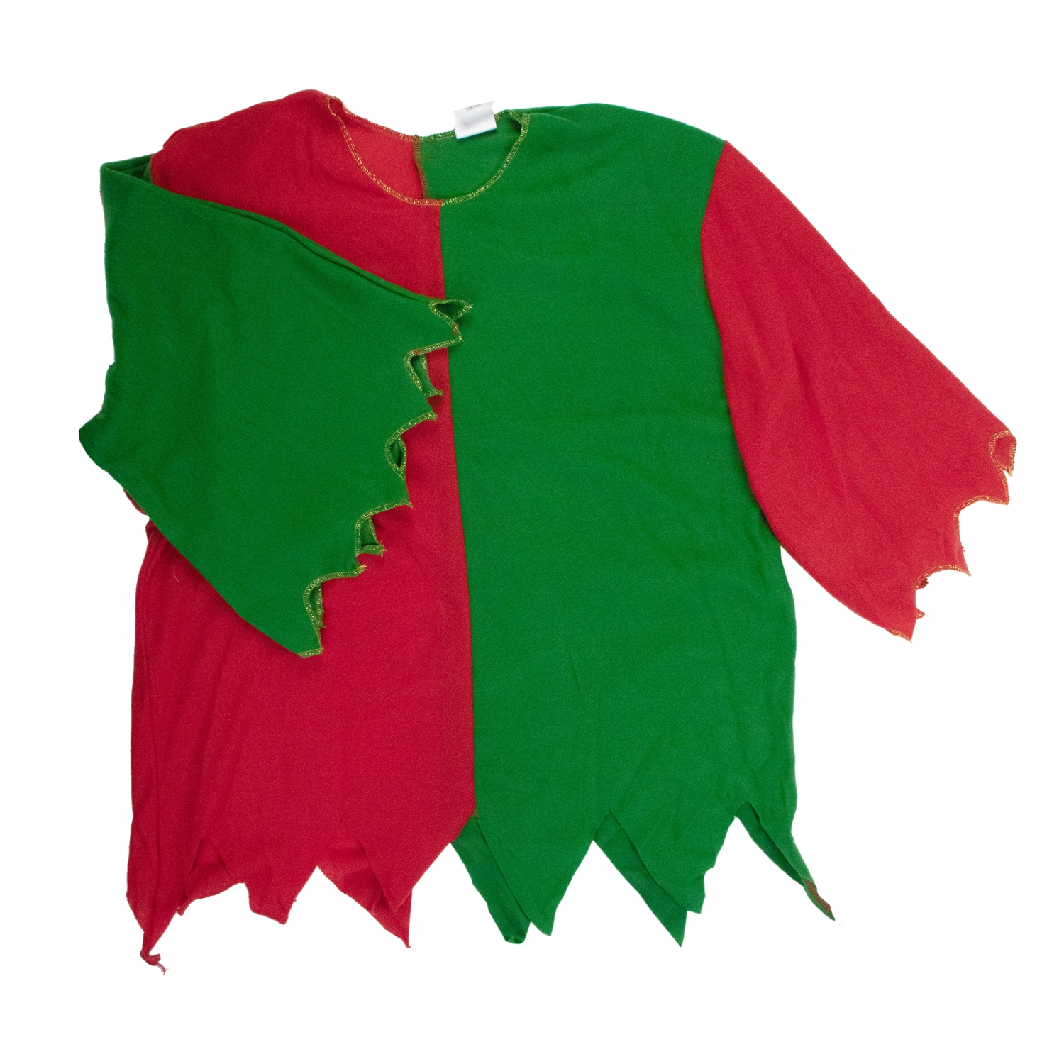 Costume de Noël de lutin rouge et vert pour adulte – taille plus grande