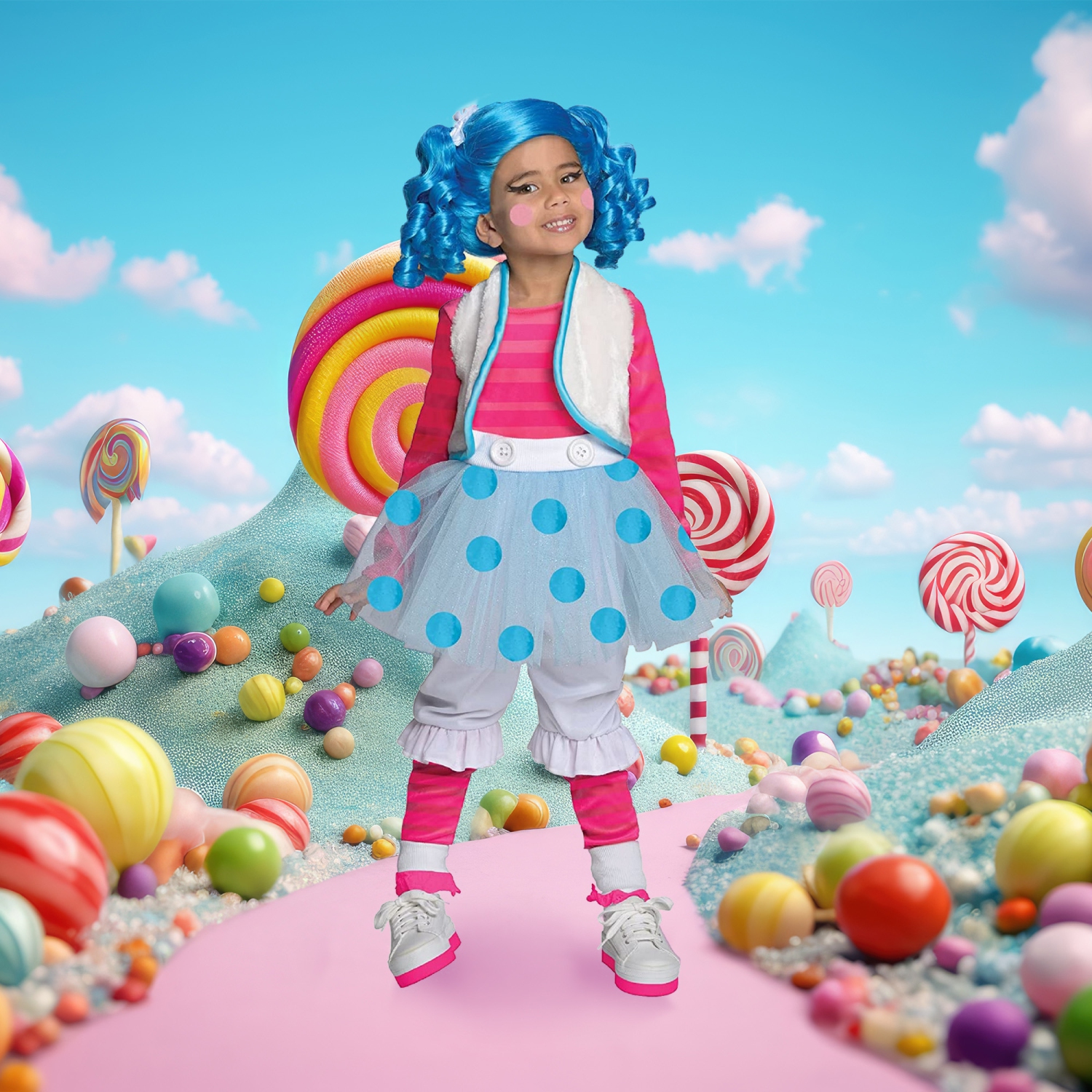 Girl's Lalaloopsy Mittens Fluff 'n' Stuff Child Halloween Costume - XS 2T-3T