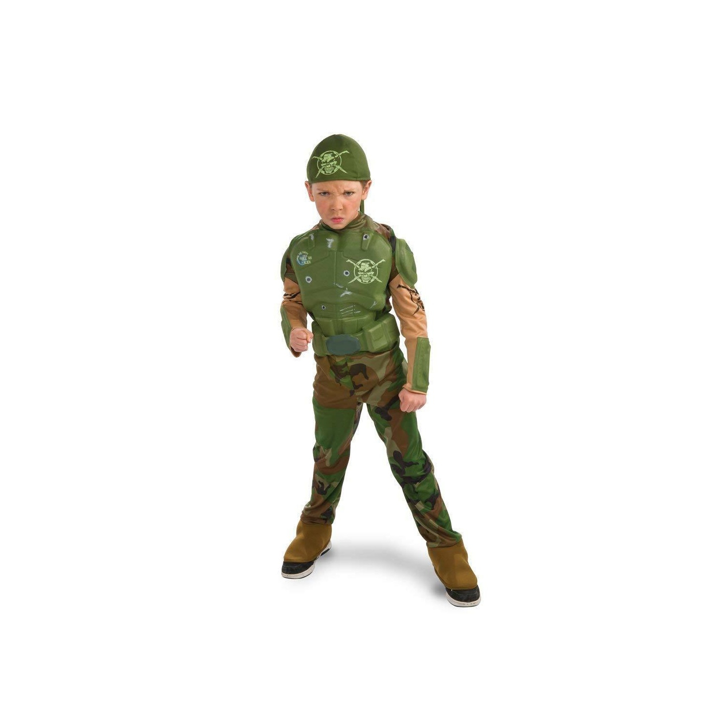 Child Combat Marine Halloween Costume, Size Large 12-14