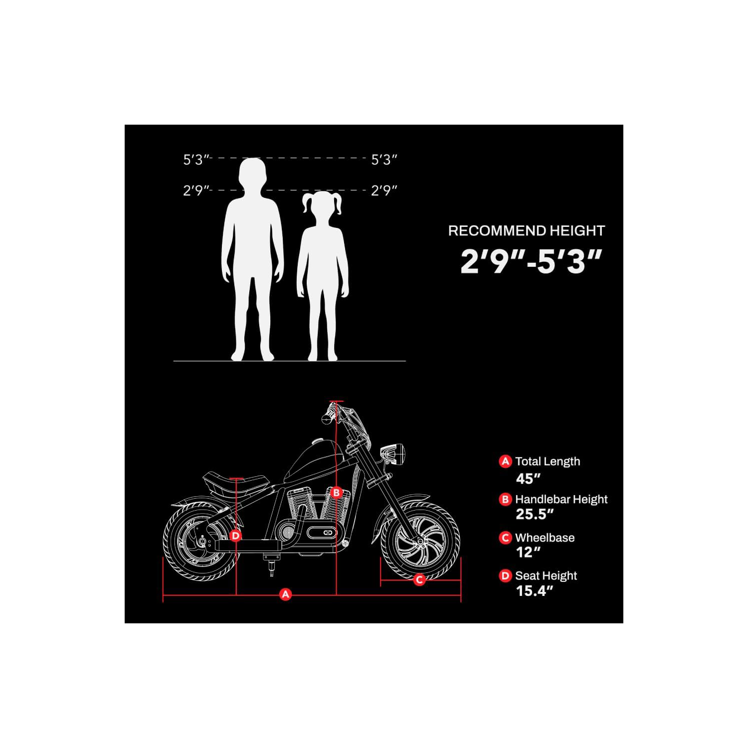 HYPER GOGO CRUISER 12 PLUS - Electric Bike for Kids, Kids Electric Bike with Ambient Light, Built-in Music Player, Up to 10Mph & 60Minutes Continuous