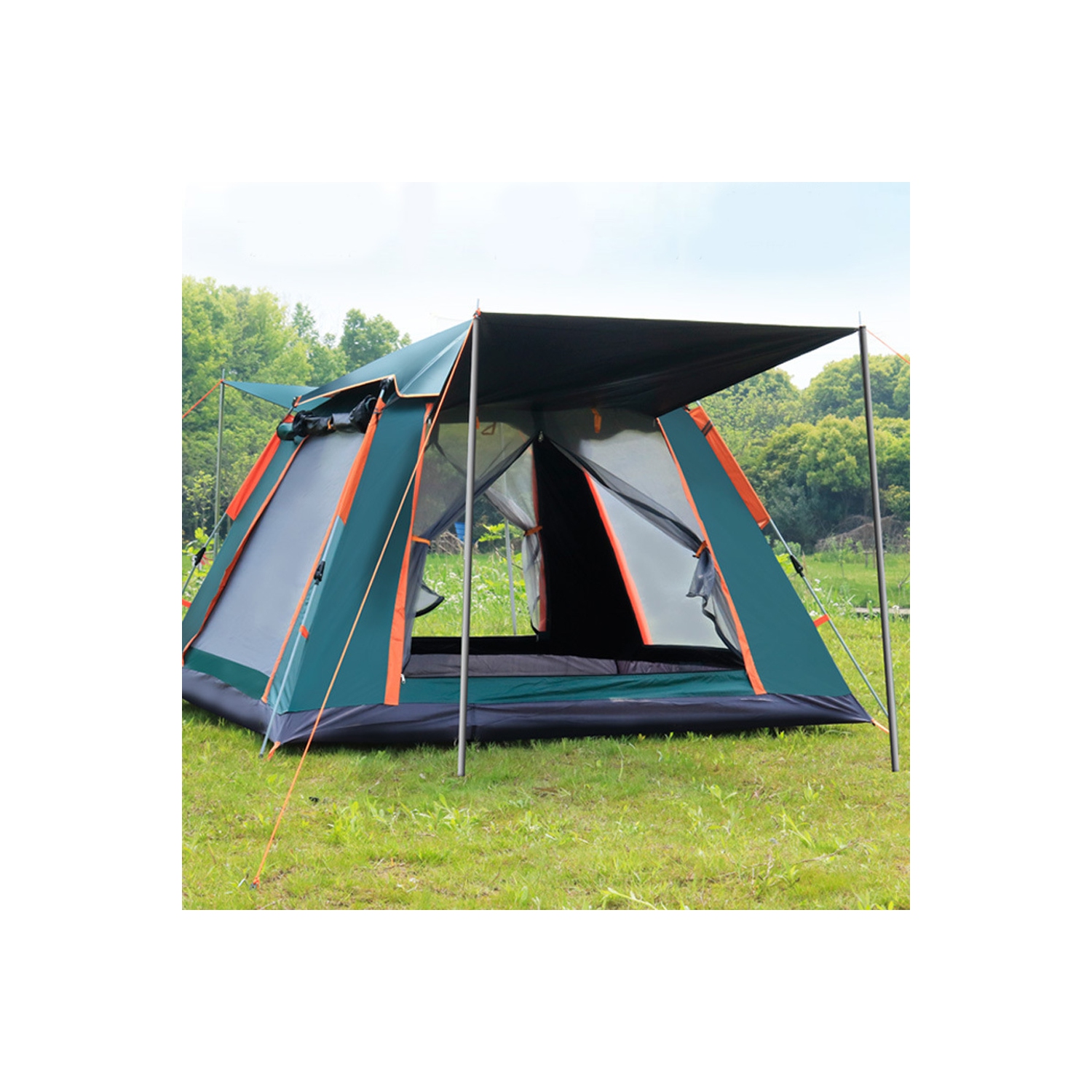 Camping Popup Tent Water Resistant Windproof Dome Hiking 5 People Family Easy