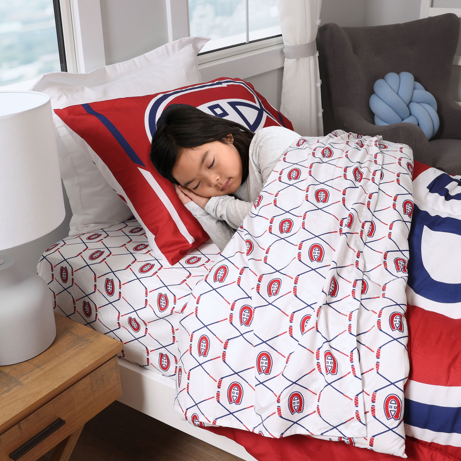 NHL 4-Piece Bed Sheet Set - Twin - Montreal Canadiens