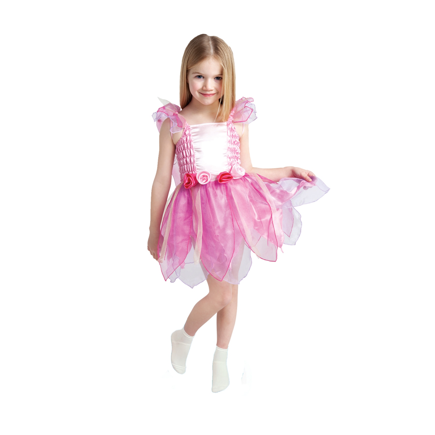 Pink and White Princess Fairy Girl Toddler Halloween Costume - Small