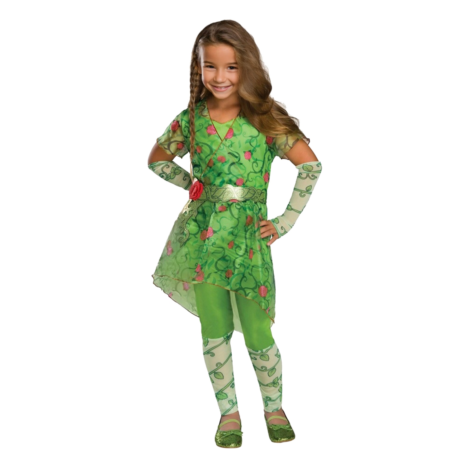 Costume d'Halloween Poison Ivy pour enfants, petit - 4-6
