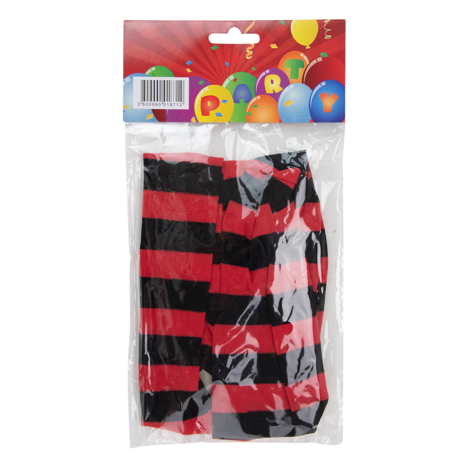 Collants d'Halloween rayés pour tout-petits - 18-23&nbsp;M - Noir et rouge