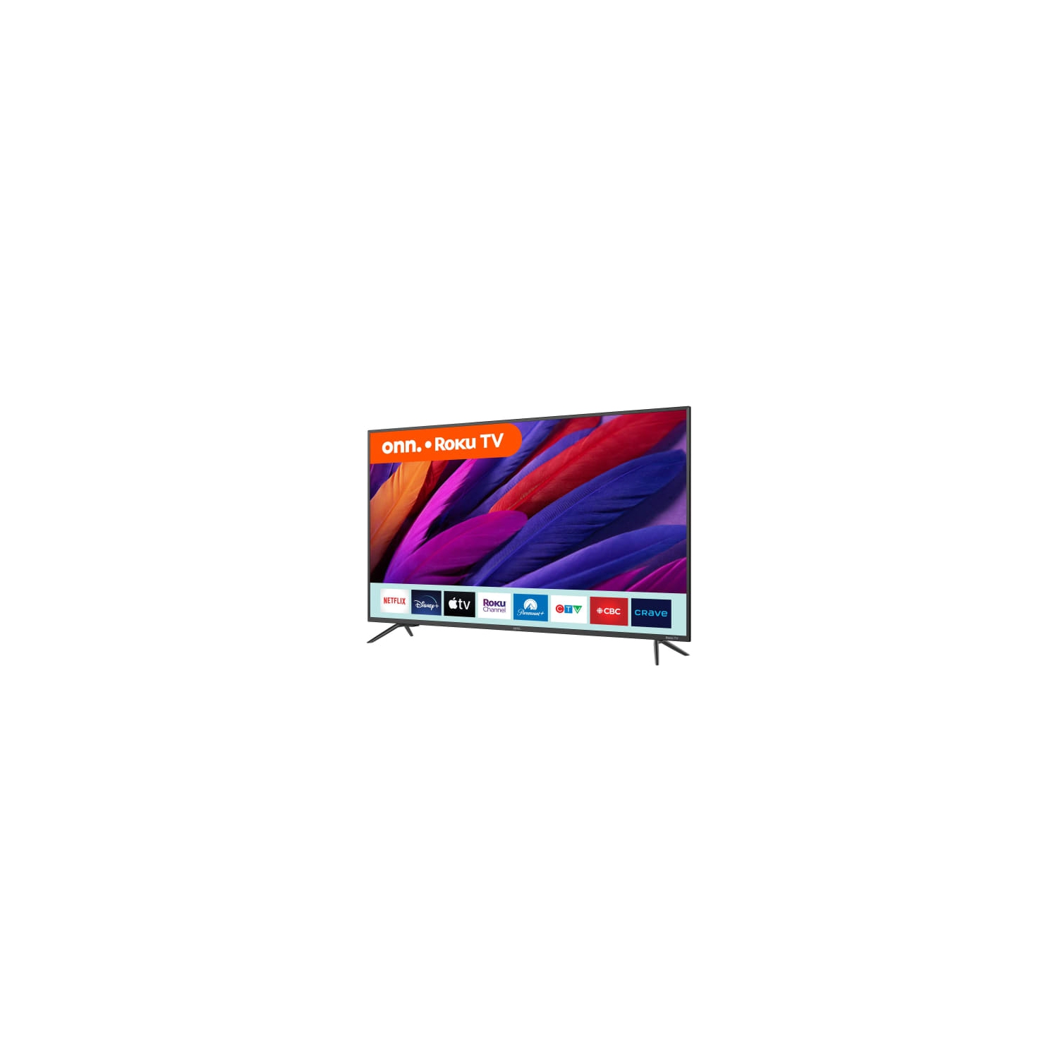 Open Box - onn. 50" 4K UHD HDR Roku Smart TV (Model 100012585-CA-Black)