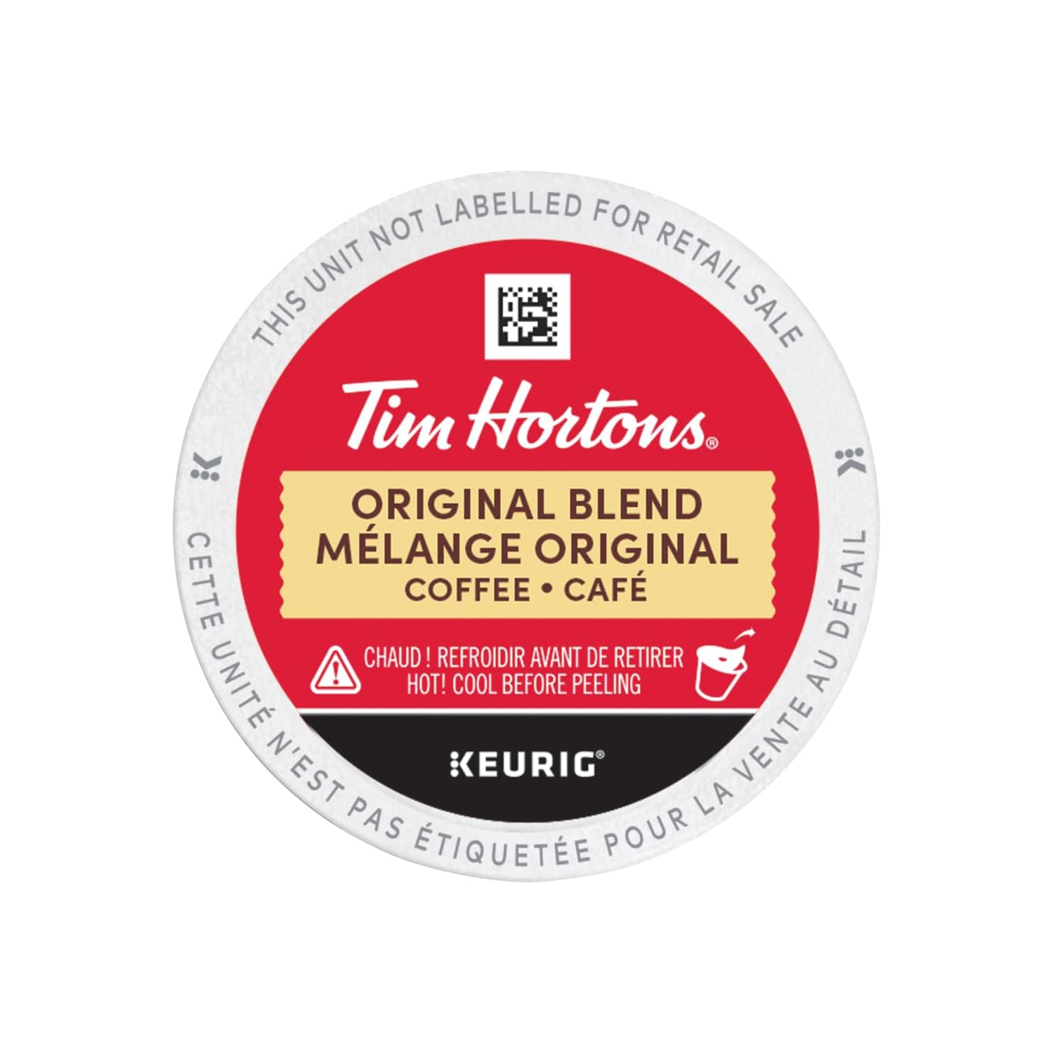 Tim Hortons Original Blend Coffee, Single Serve K-Cup Pods, Medium Roast, 30ct Pack