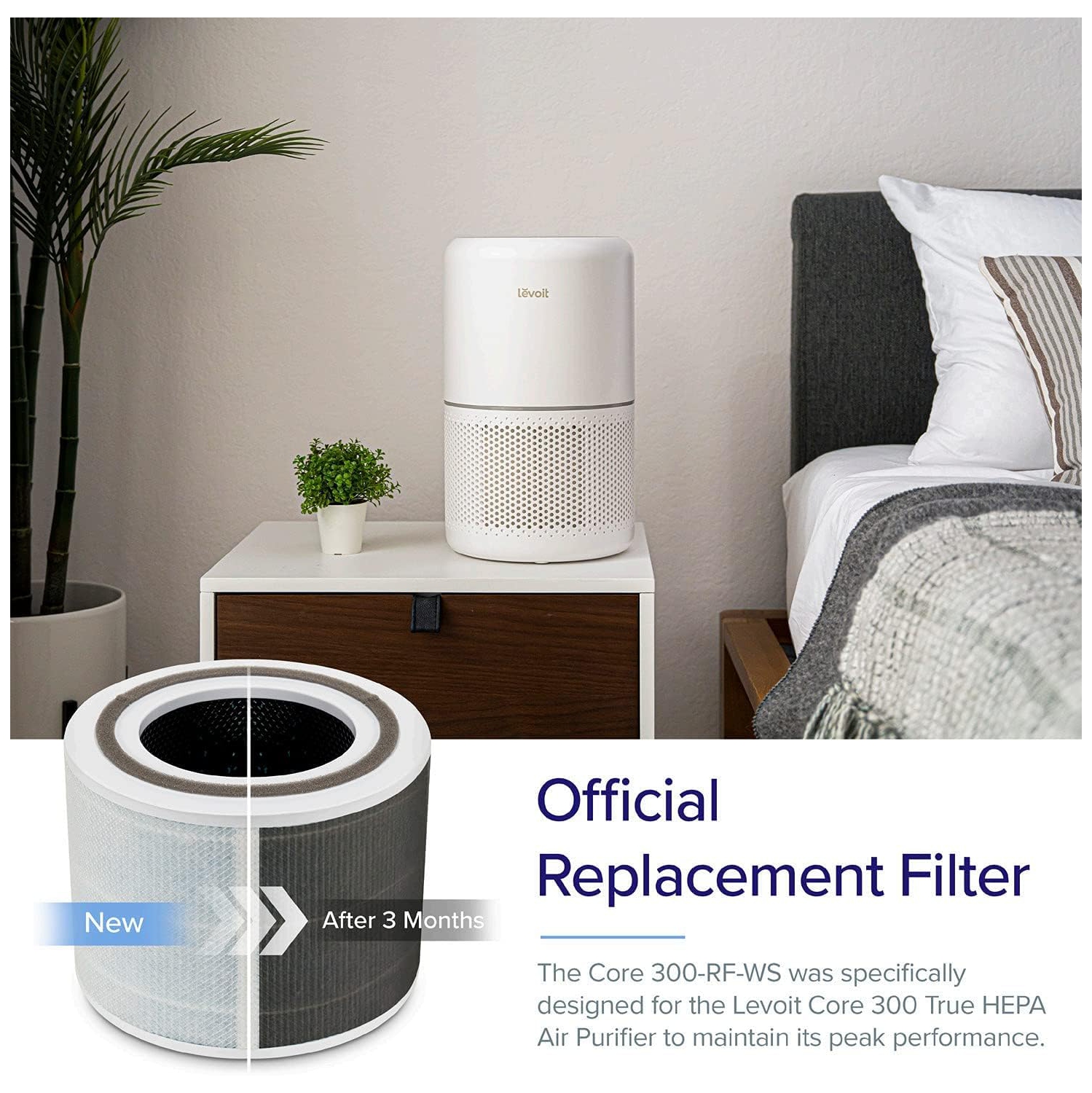 Filtre de rechange pour purificateur d'air Core 300 de Levoit - Filtre antifumée