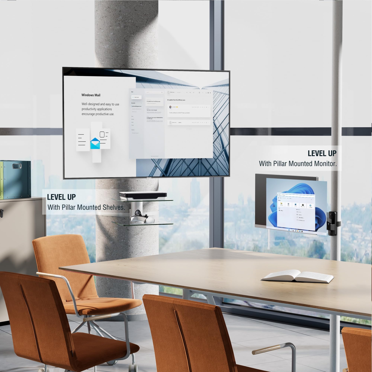 ZeboZap NO Drill Tilt Only Outdoor TV Mount | GAZEBO/Patio/Pergola TV Mount | Square Post TV Mount | Stainless Steel Screws | Weatherproof | Holds