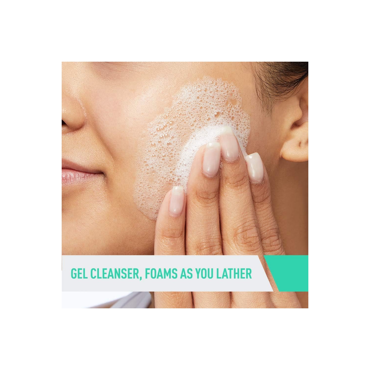 CeraVe FOAMING Face Cleanser, Gentle Face Wash with Hyaluronic Acid, Niacinamide, Ceramides.