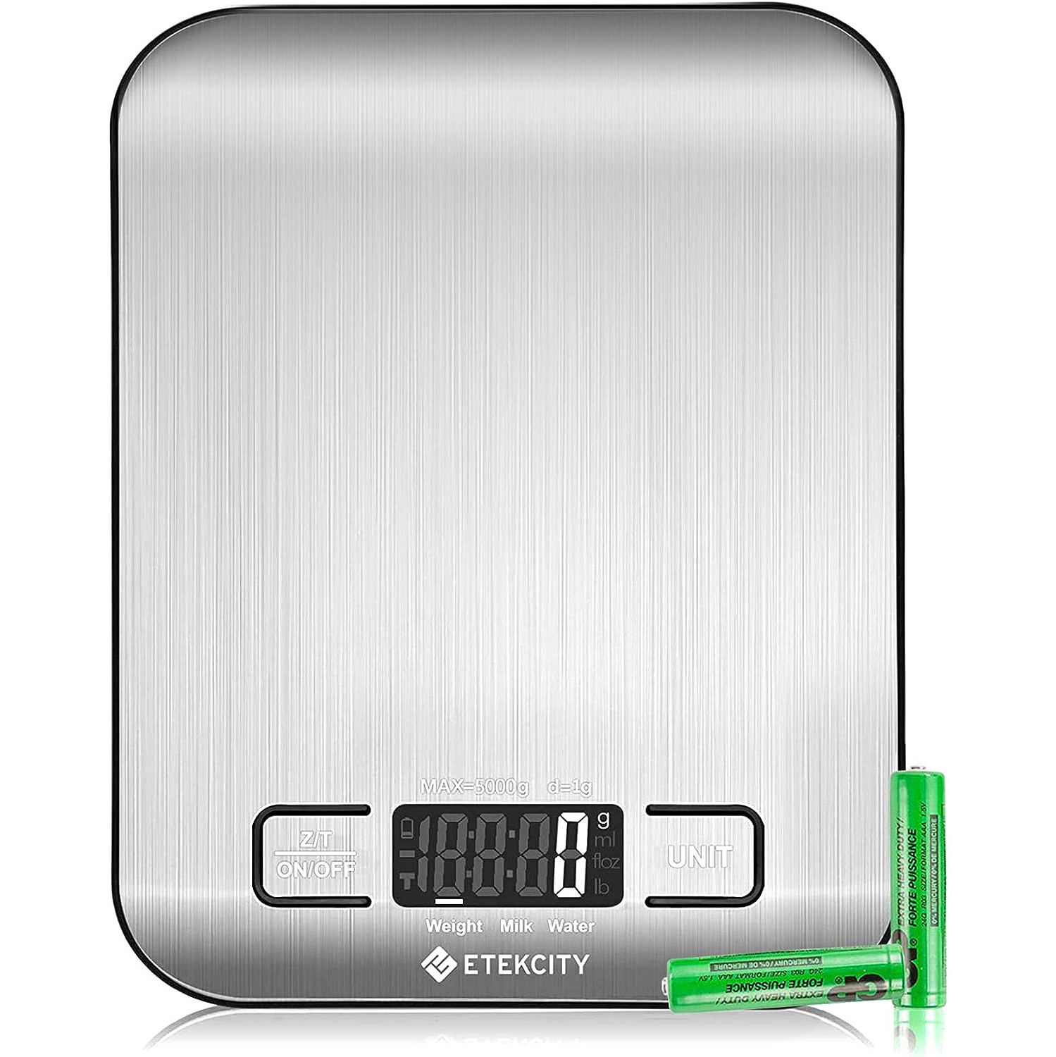 Etekcity Food Kitchen Scale, Digital Grams and Ounces for Weight Loss, Baking, Cooking, Keto and Meal Prep, Small, 304 Stainless Steel